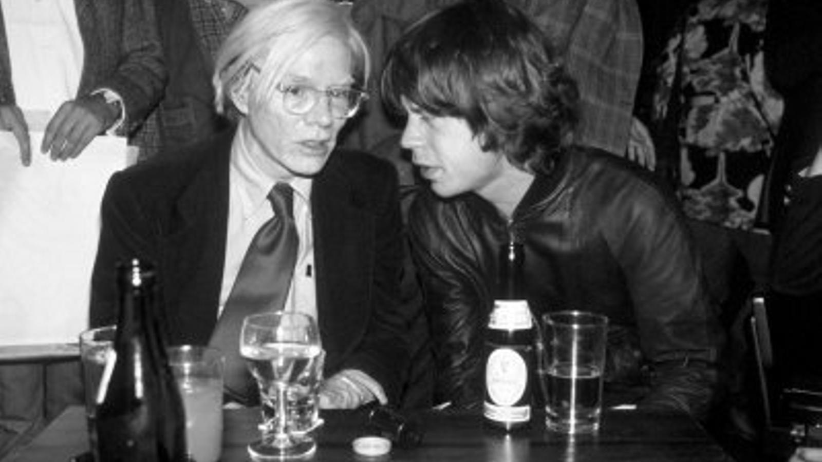 Andy Warhol i Mick Jagger