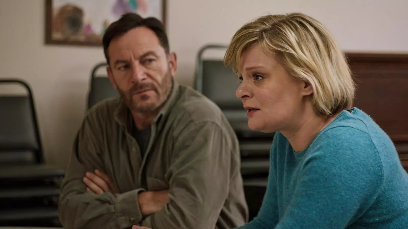 Jason Isaacs i Martha Plimpton a 'Mass'