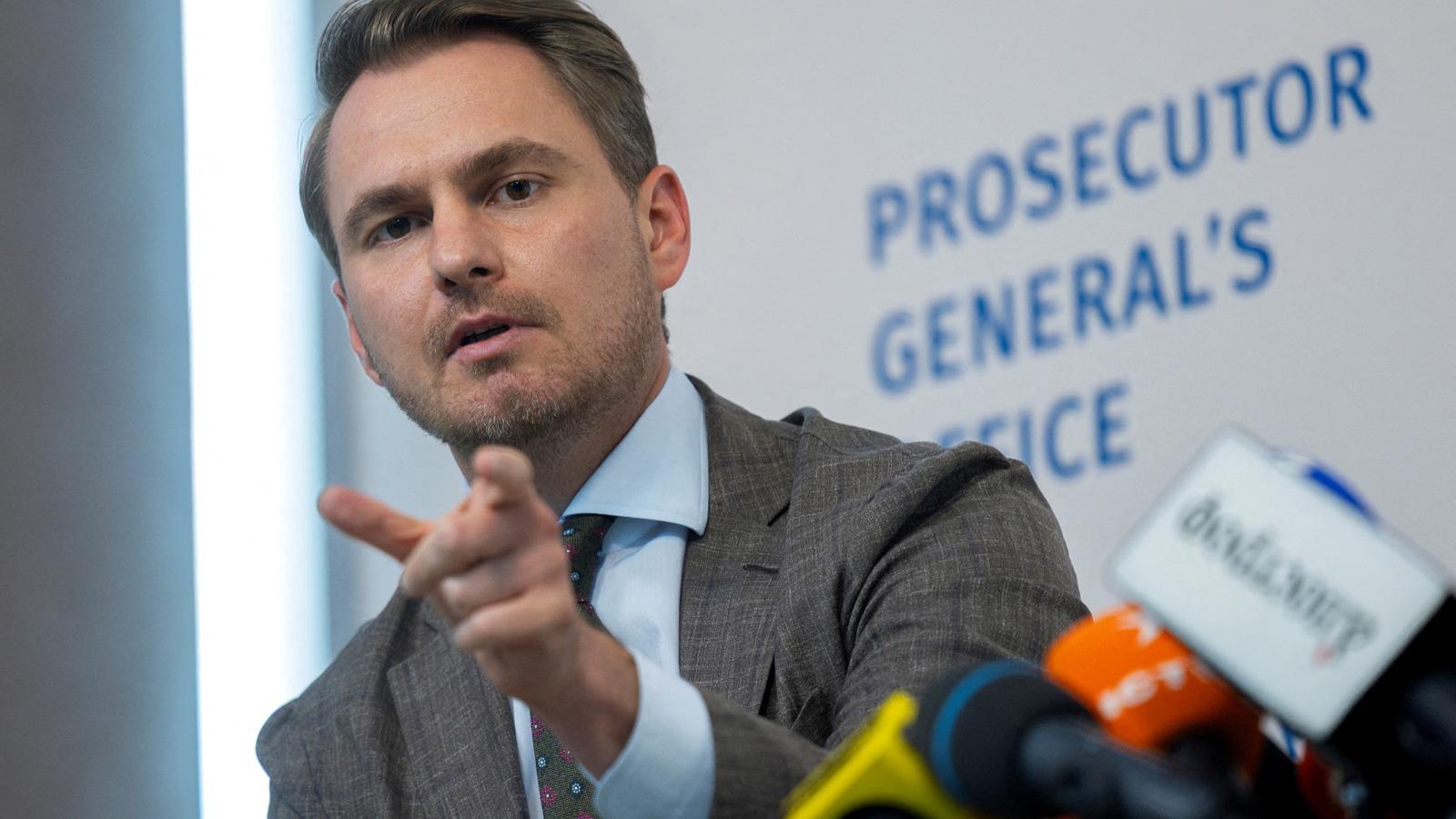 The resigning prosecutor general of Ukraine, Ruslan Kravchenko, in an archive image.