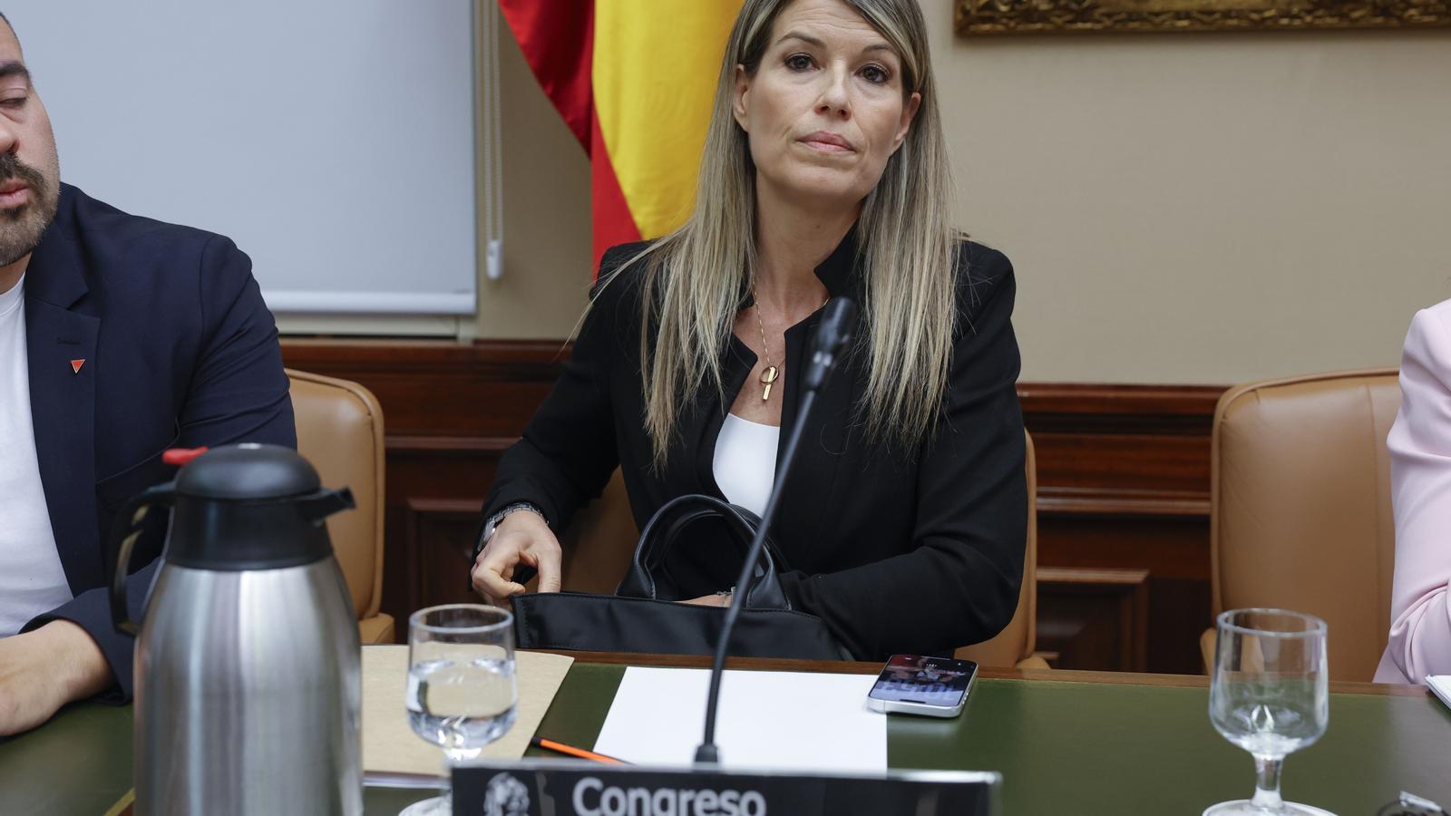 Maribel Vilaplana, este martes en el Congreso de los Diputados