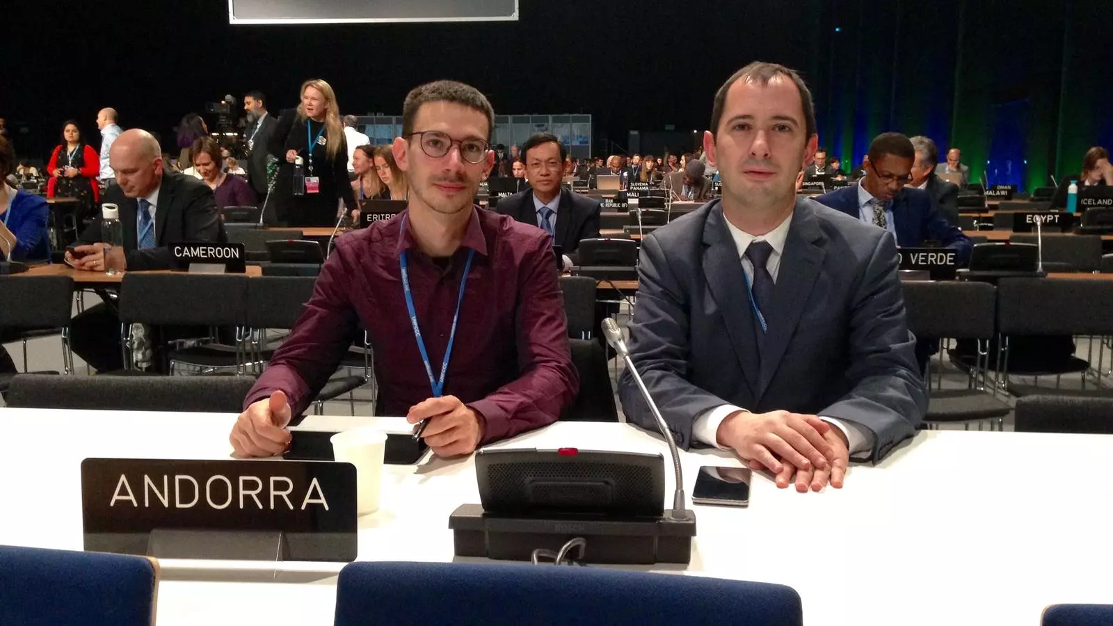 La delegació andorrana a la COP 24. / SFG