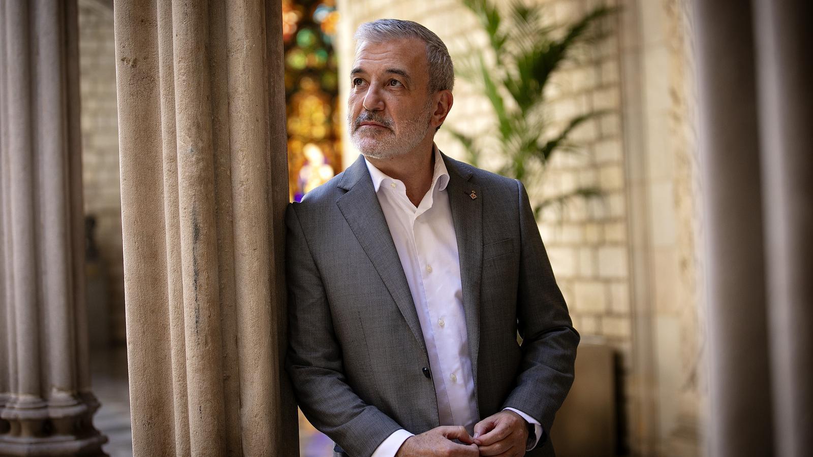 The mayor of Barcelona, Jaume Collboni, at the City Council.