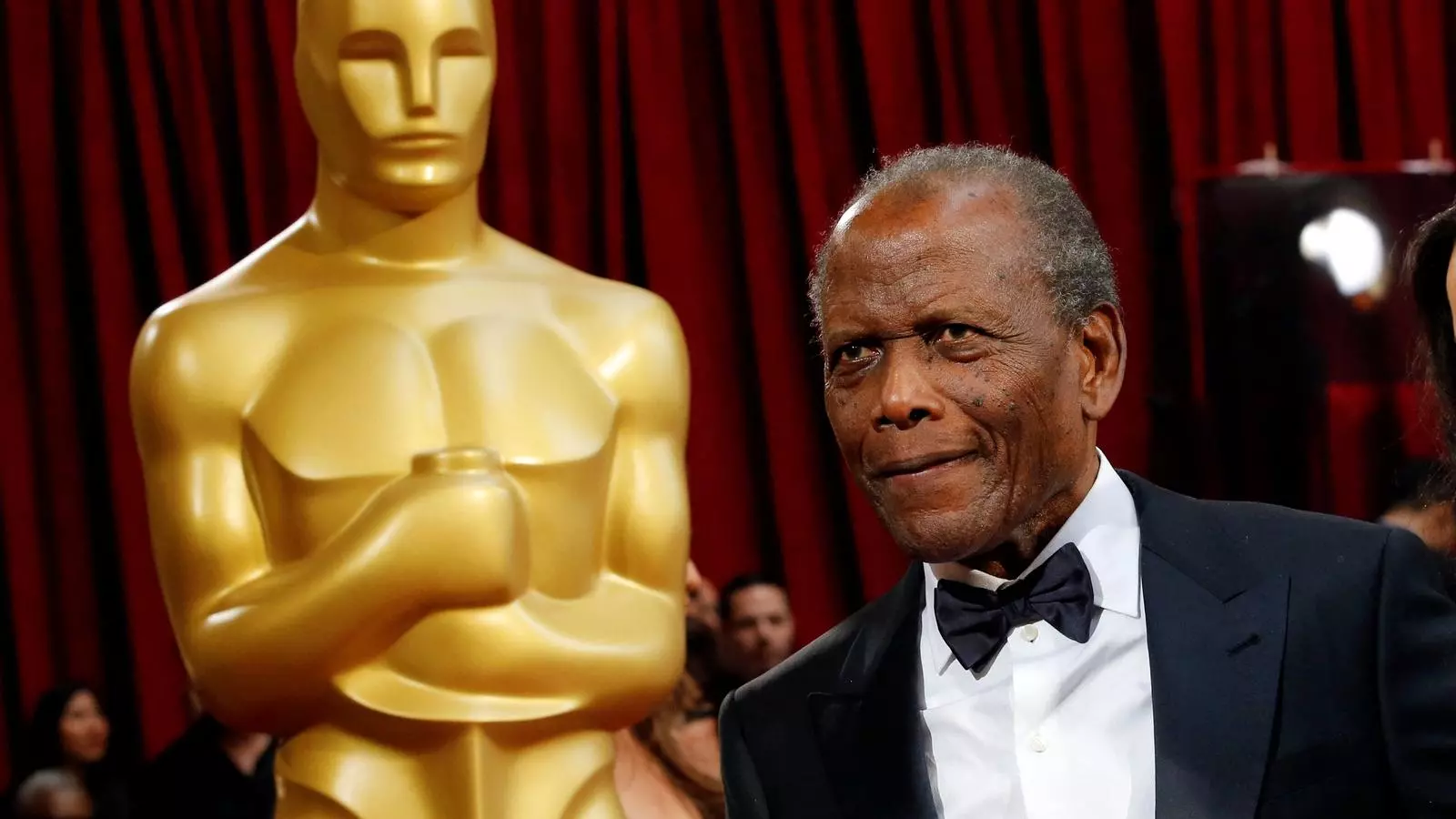 Sidney Poitier a la cerimònia dels Oscar del 2014