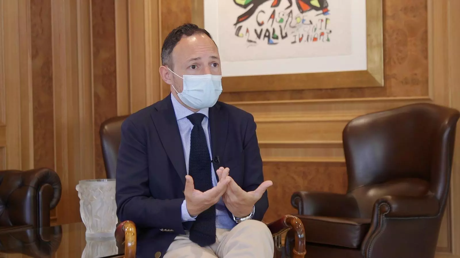 El cap de Govern, Xavier Espot, durant l'entrevista