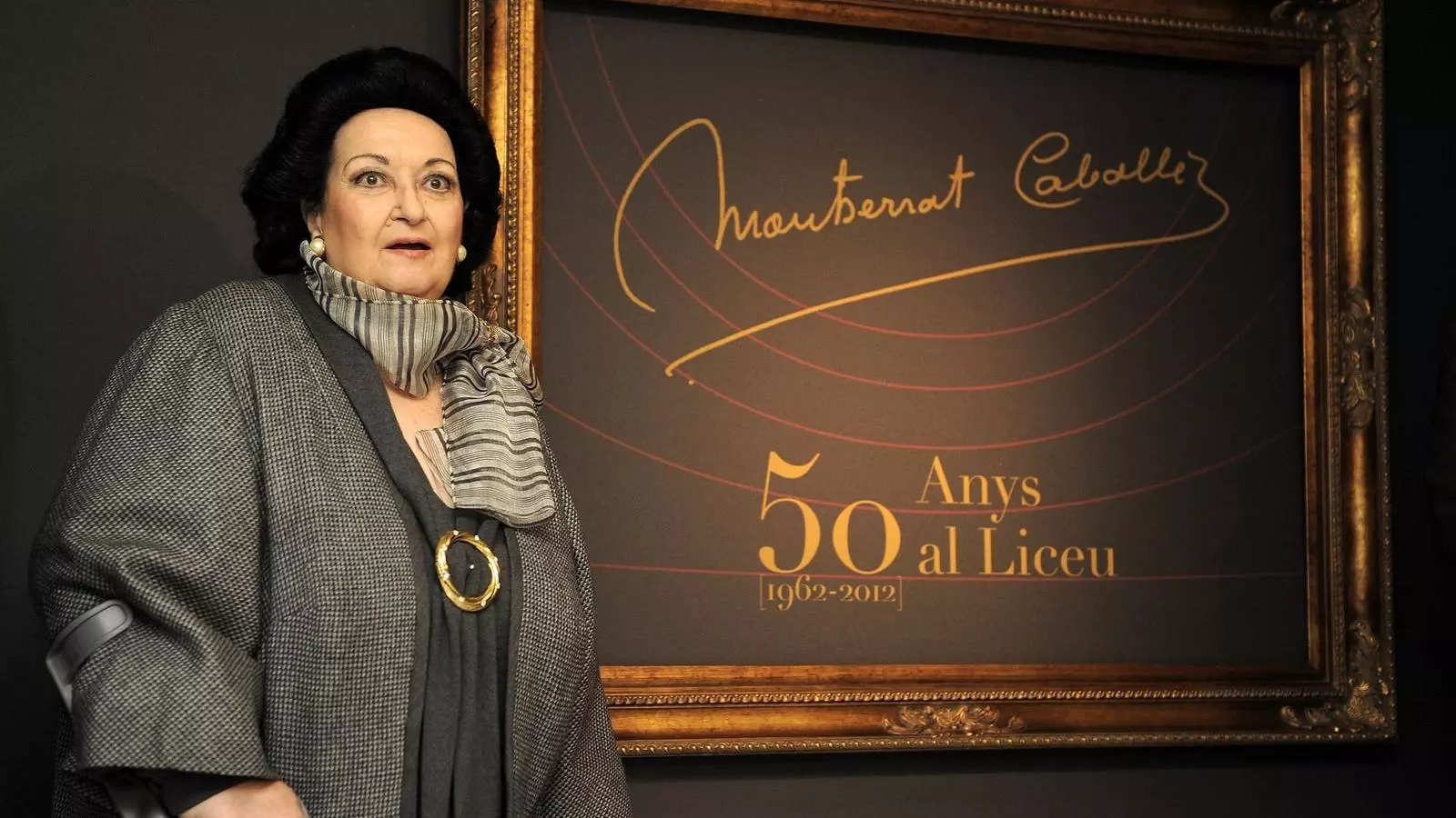 La soprano Montserrat Caballé, al Gran Teatre del Liceu