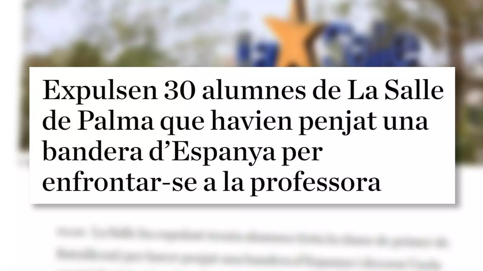 L'anàlisi d'Antoni Bassas: ‘La professora de Mallorca i l'espanyolitat fràgil’
