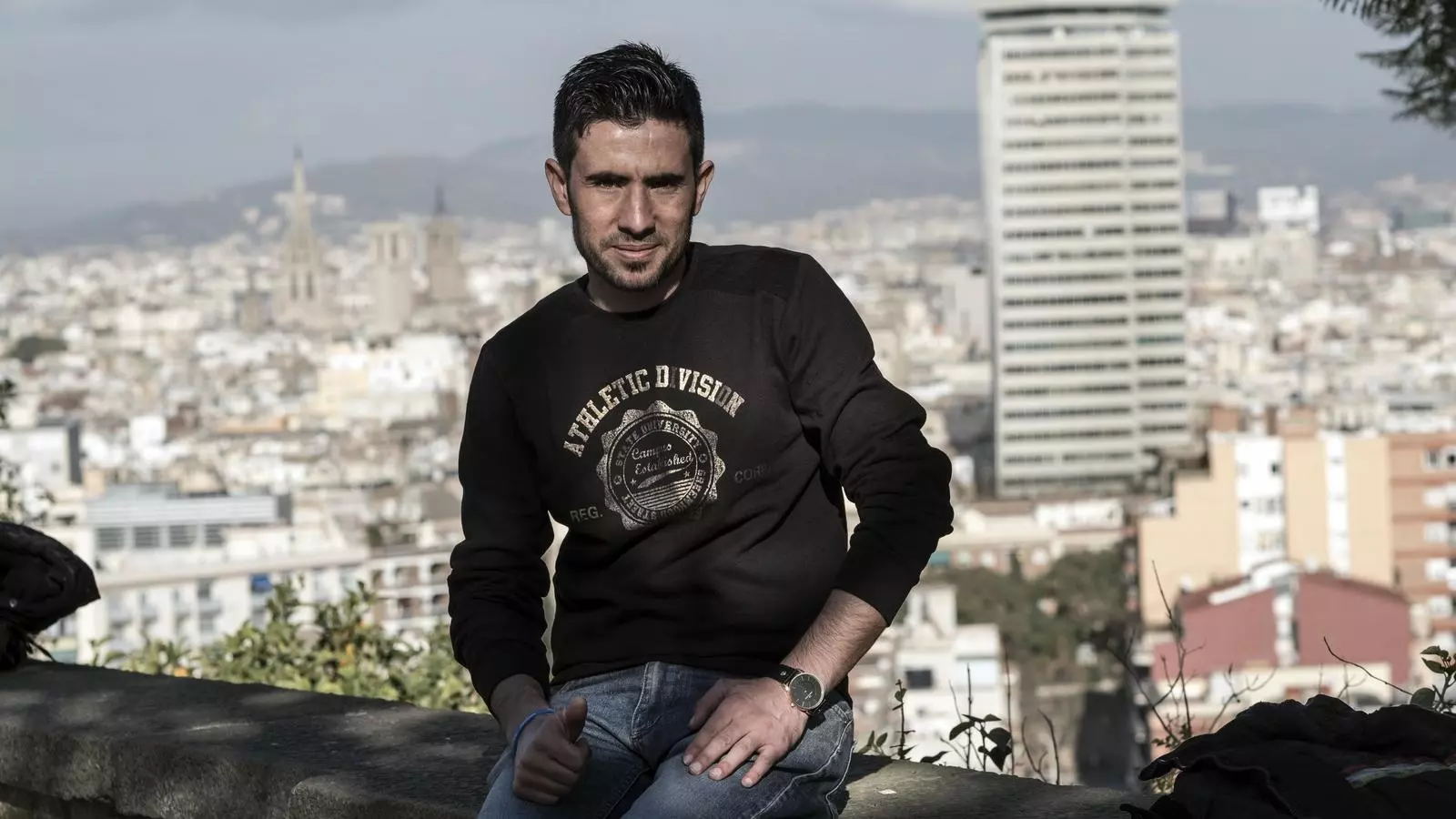 Mustafà Assaloum, estudiant sirià de 23 anys, ja és a Barcelona.