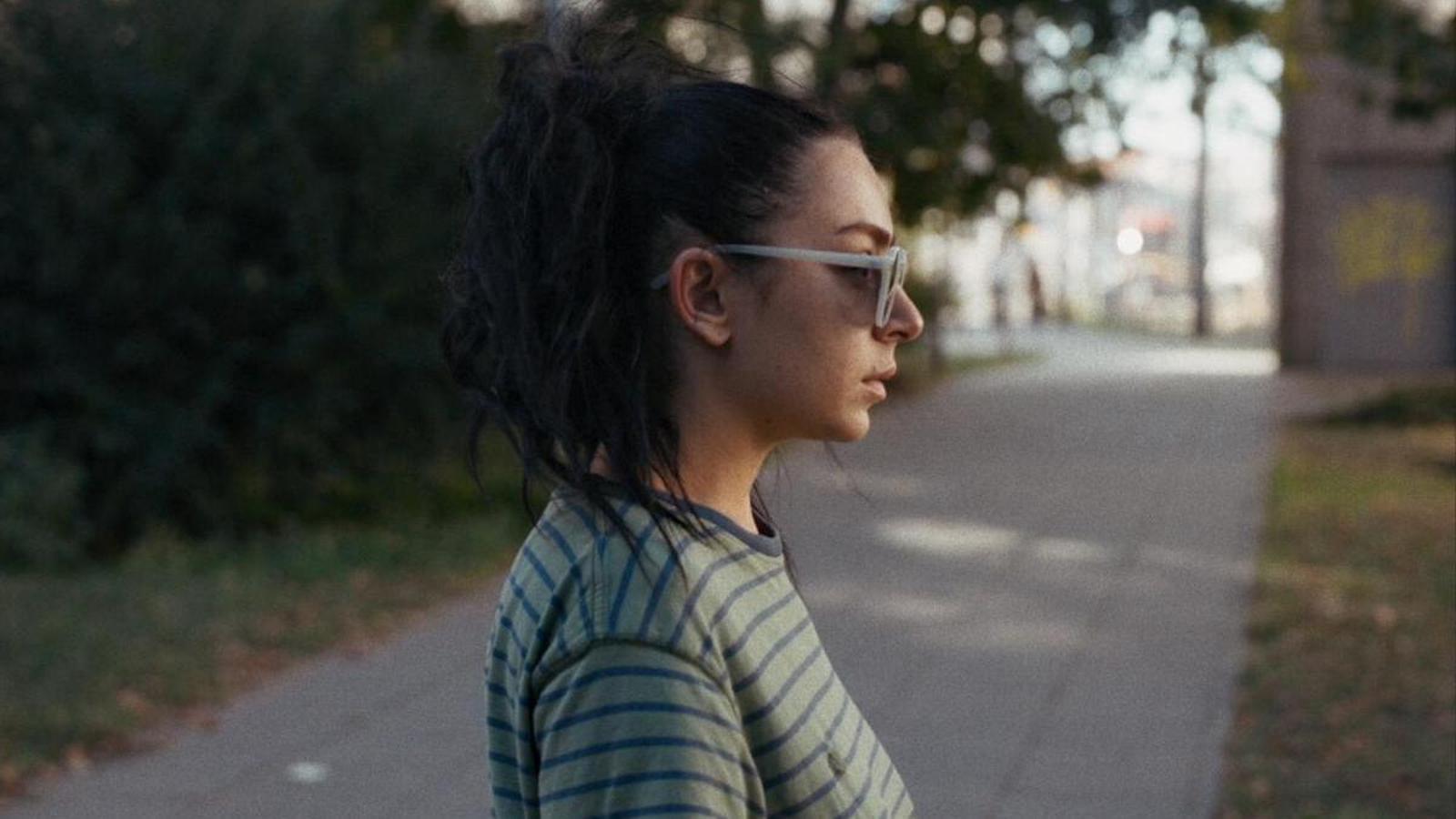 Charli XCX in an image from the movie 'Eruption'.