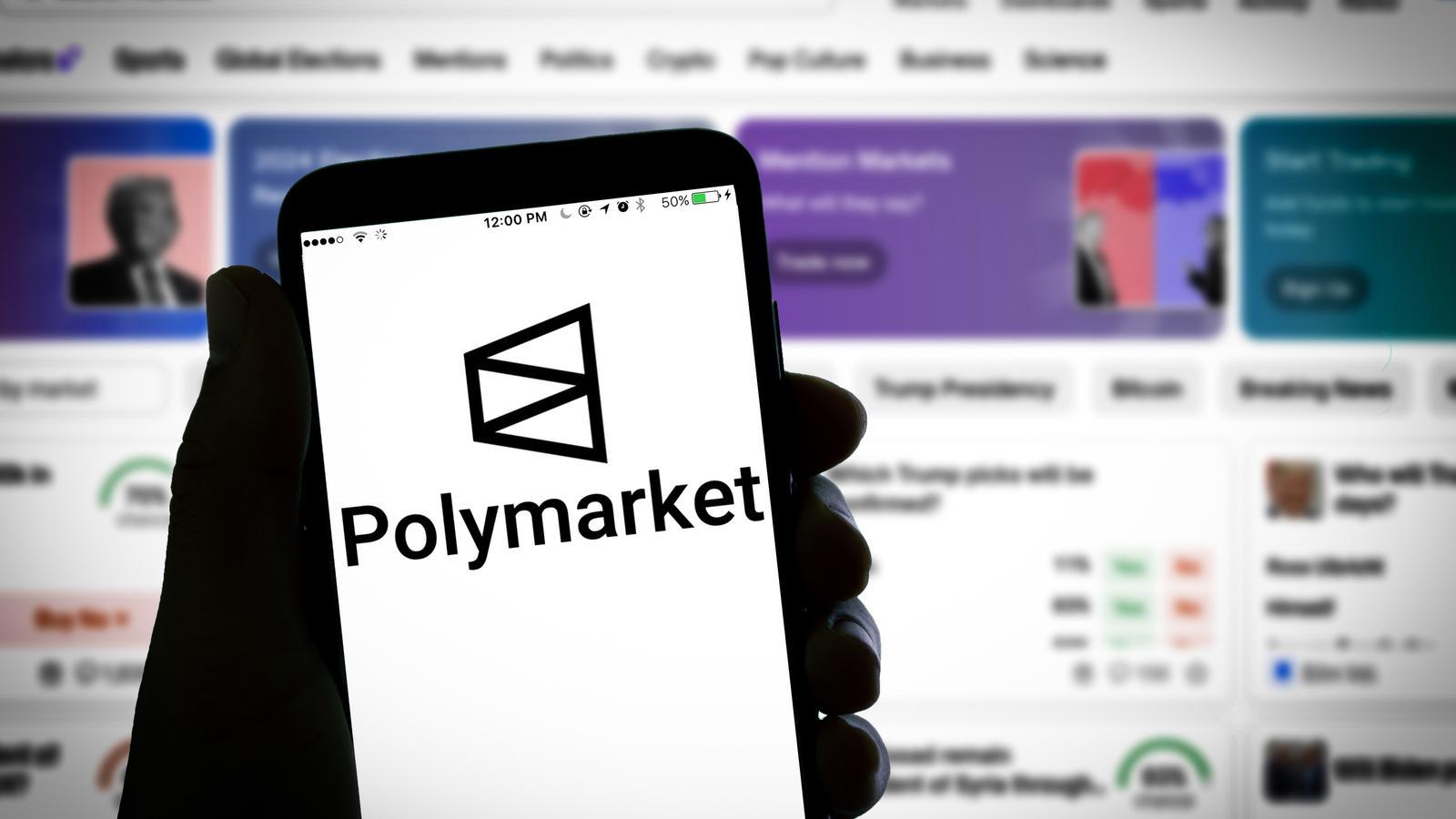 The Polymarket app on a mobile phone screen.