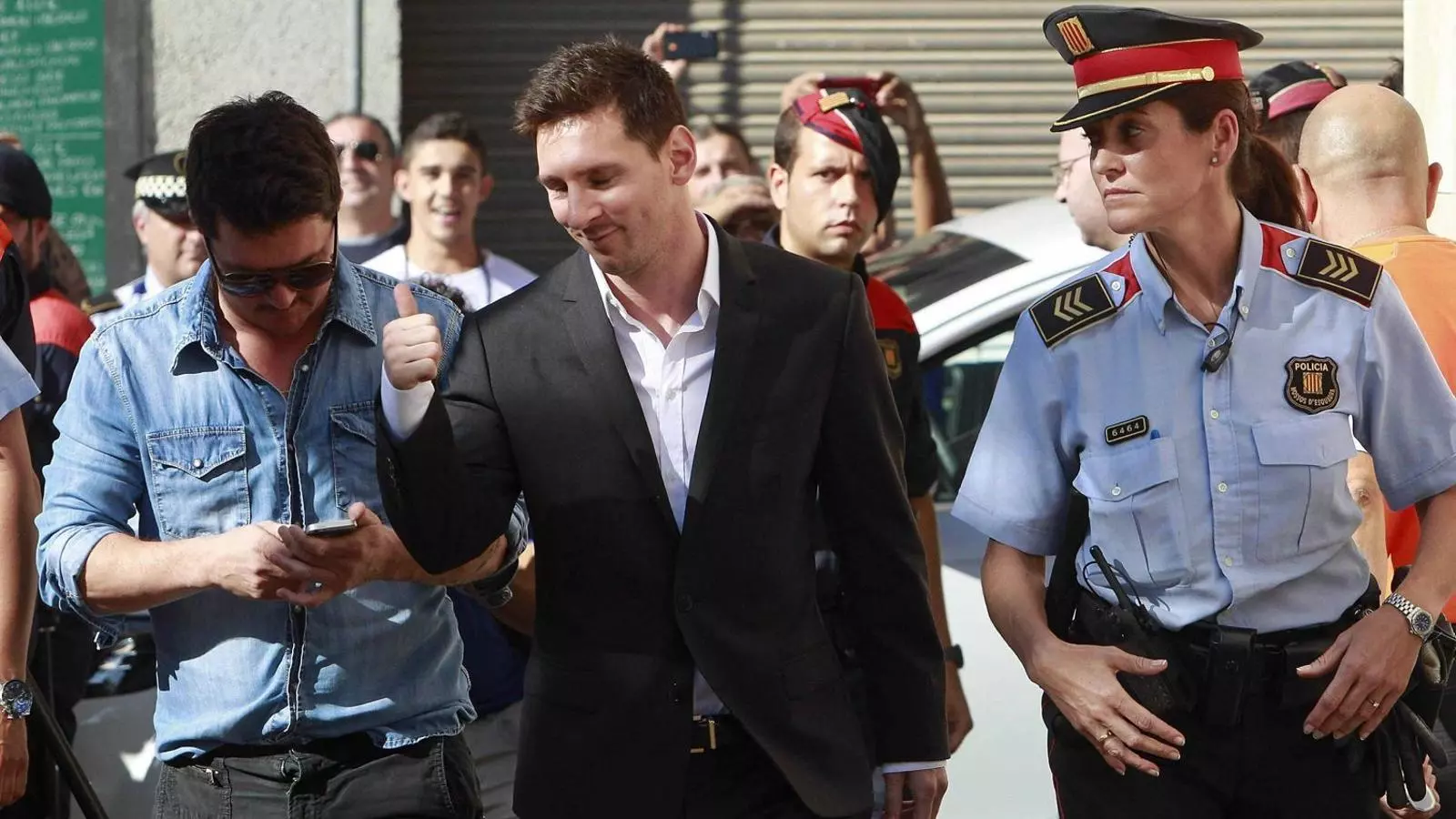 Messi entrant als jutjats de Gavà el setembre del 2013, quan va declarar sobre el cas en què ara serà jutjat.