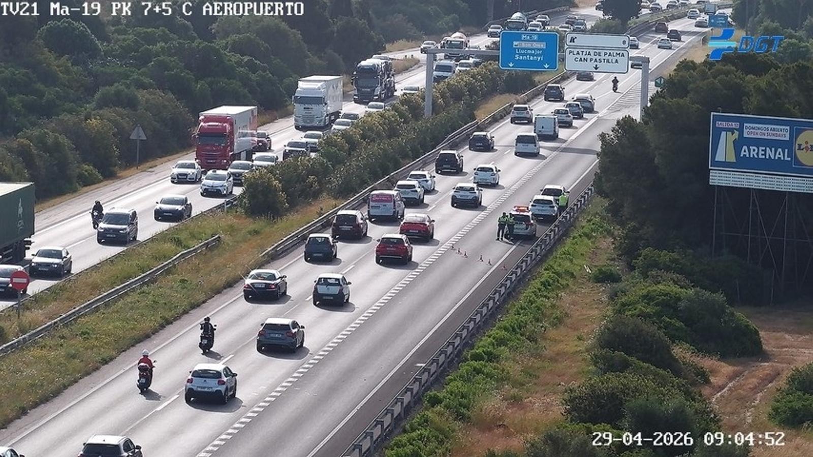 Retencions a les carreteres, aquest dimecres.
