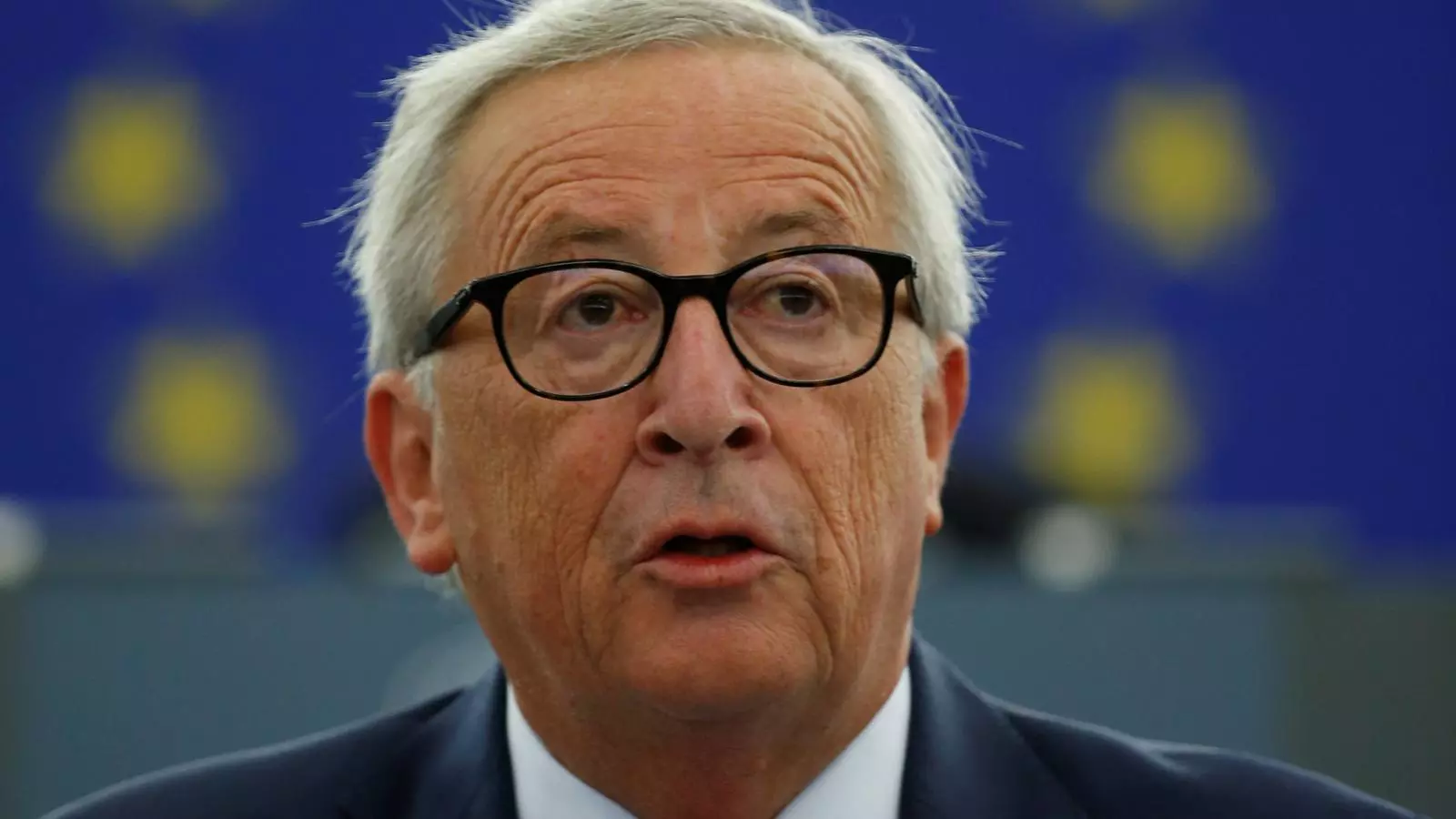 El president de la Comissió Europea, Jean-Claude Juncker durant el seu discurs a Estrasburg.