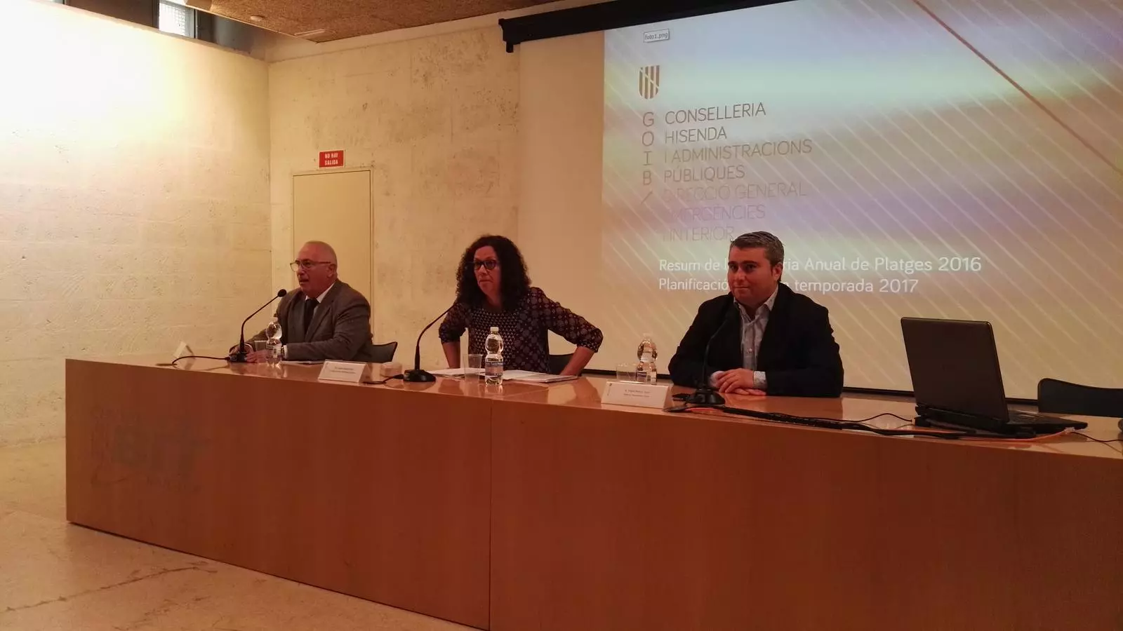 Moment de la obertura de la Jornada tècnica de coordinació de platges a Mallorca.