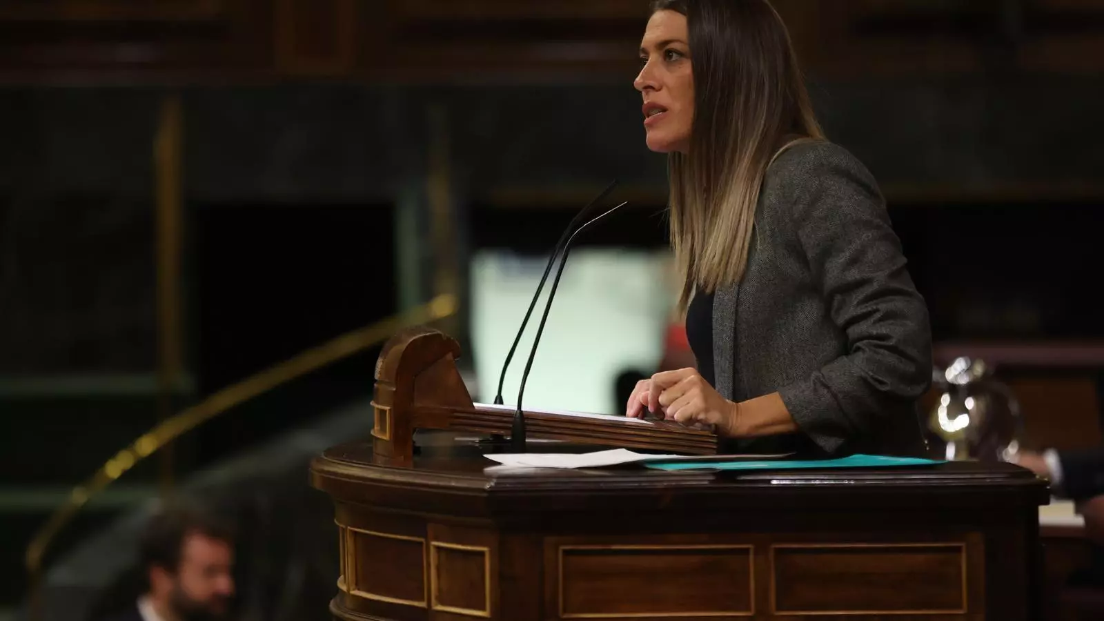 La portaveu de Junts al Congrés, Míriam Nogueras, durant el debat de pressupostos