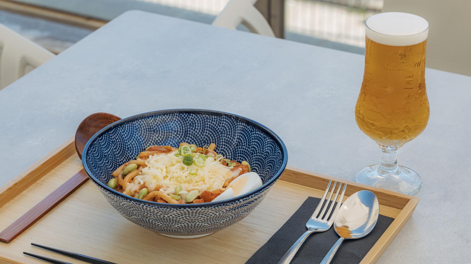 A dish from Casa Hanaka at Casal Mas Guinardó.
