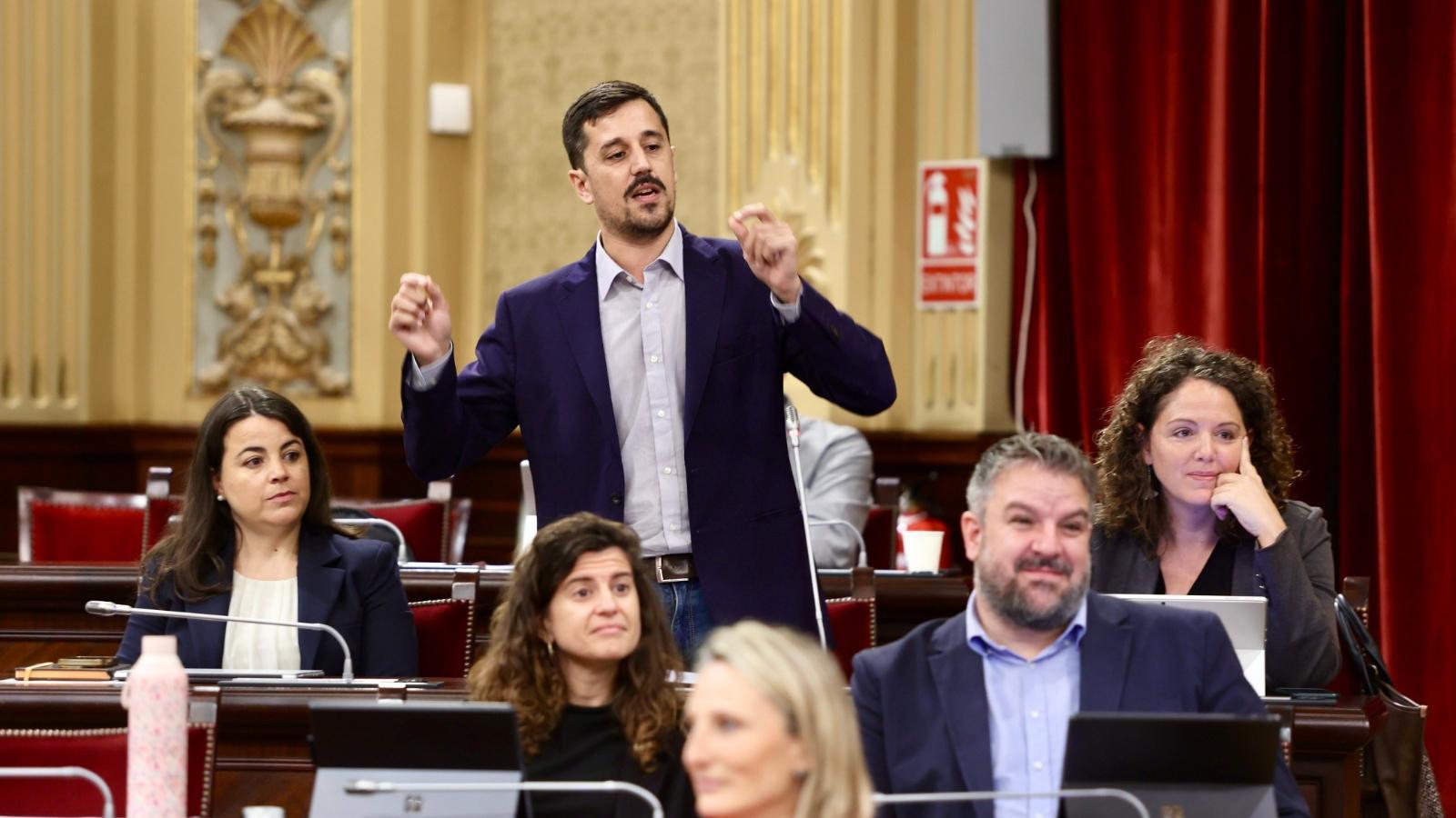 El grup parlamentari de MÉS per Mallorca, en una imatge d'arxiu