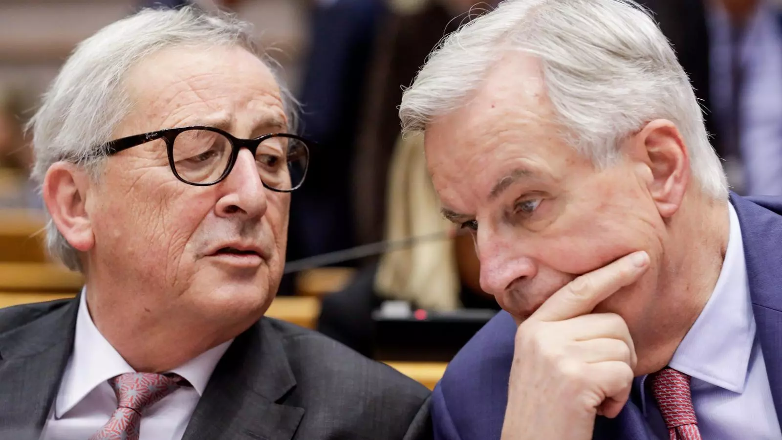 El president de la Comissió Europea, Jean-Claude Juncker, i el negociador de la UE pel Brexit, Michel Barnier.
