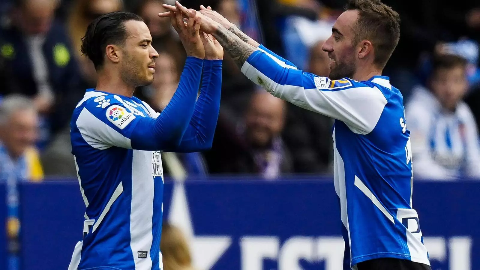RdT i Darder celebren el gol marcat pel madrileny contra el Mallorca