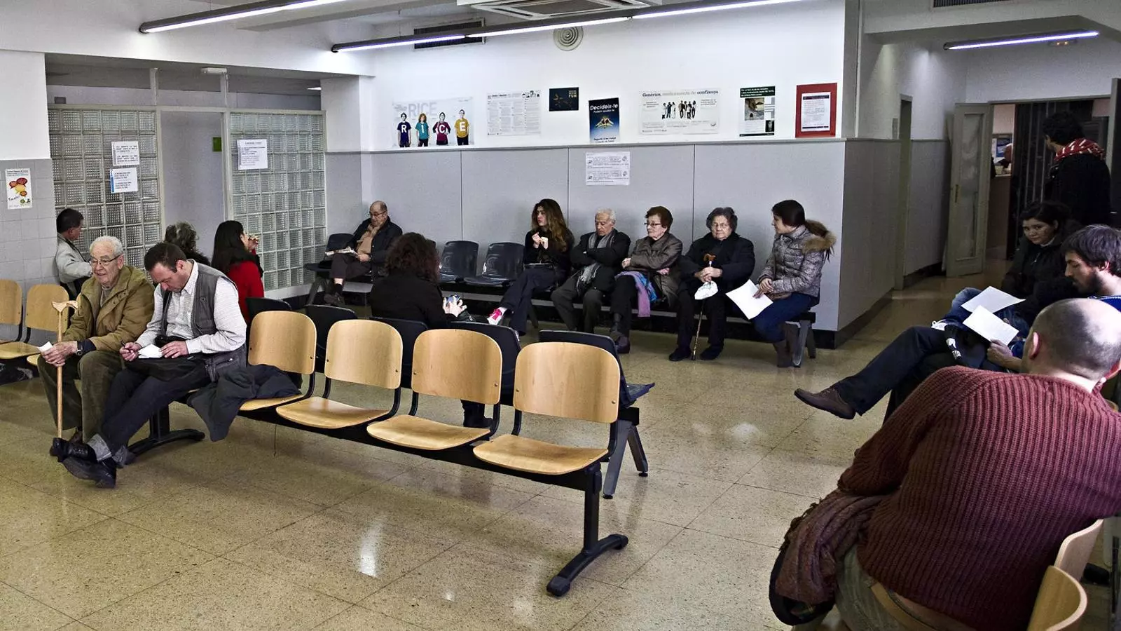 Sala d’espera d’un centre d’atenció primària, on es volen incorporar nous perfils professionals.