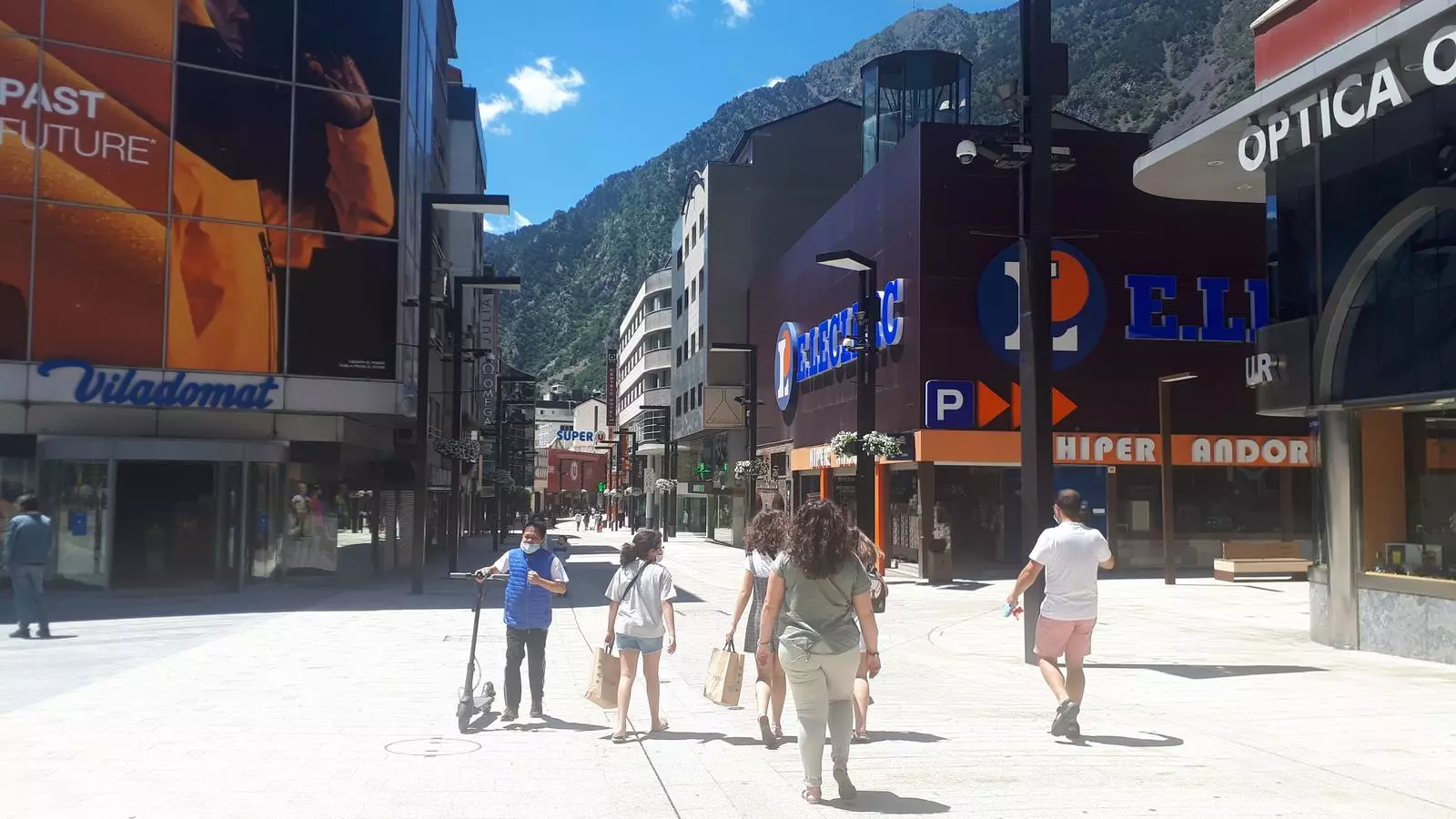 Andorra la Vella, aquest diumenge al matí. / ARA ANDORRA