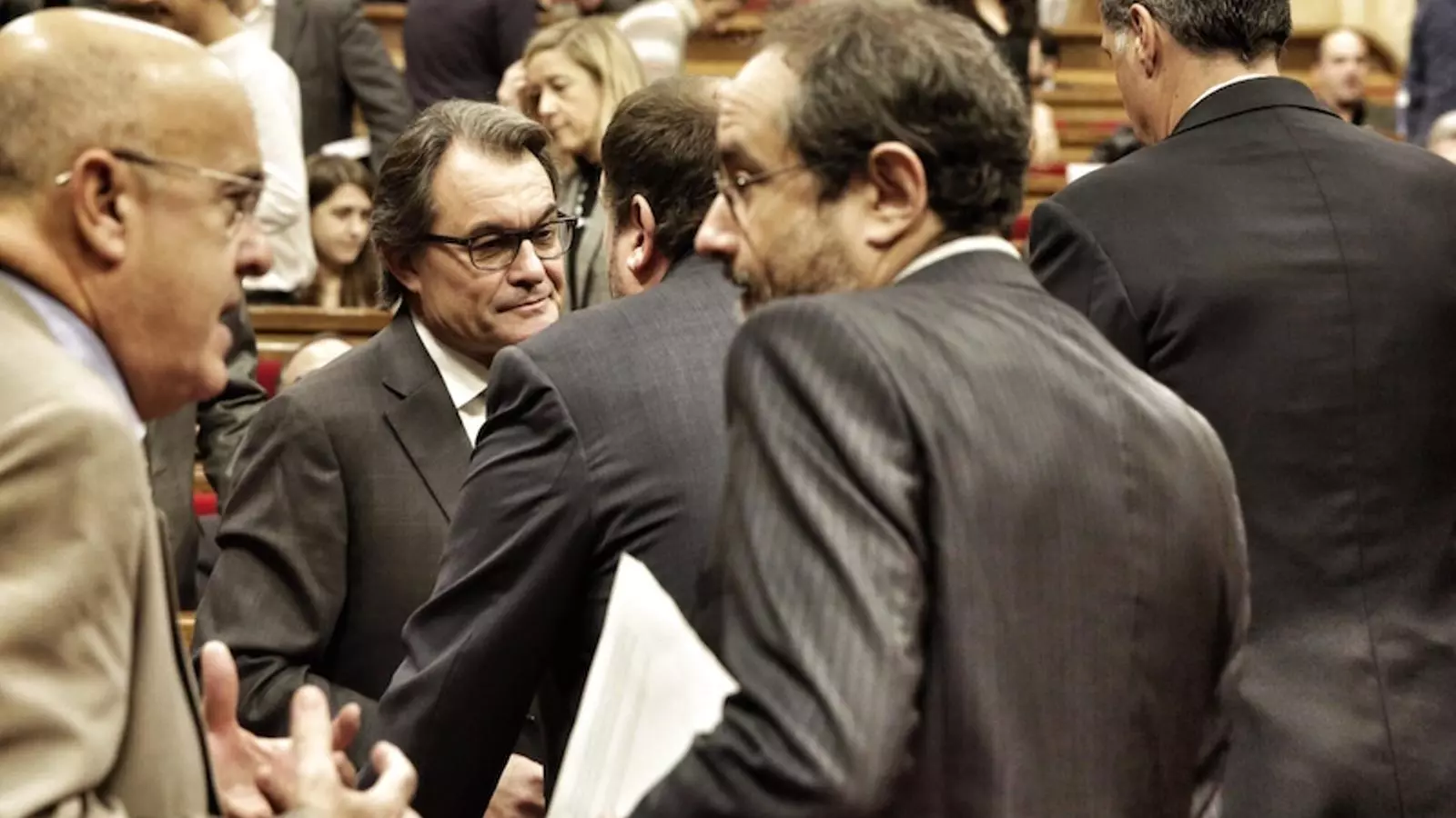 Artur Mas, abans de començar el debat previ a la segona votació del debat d'investidura / PERE VIRGILI