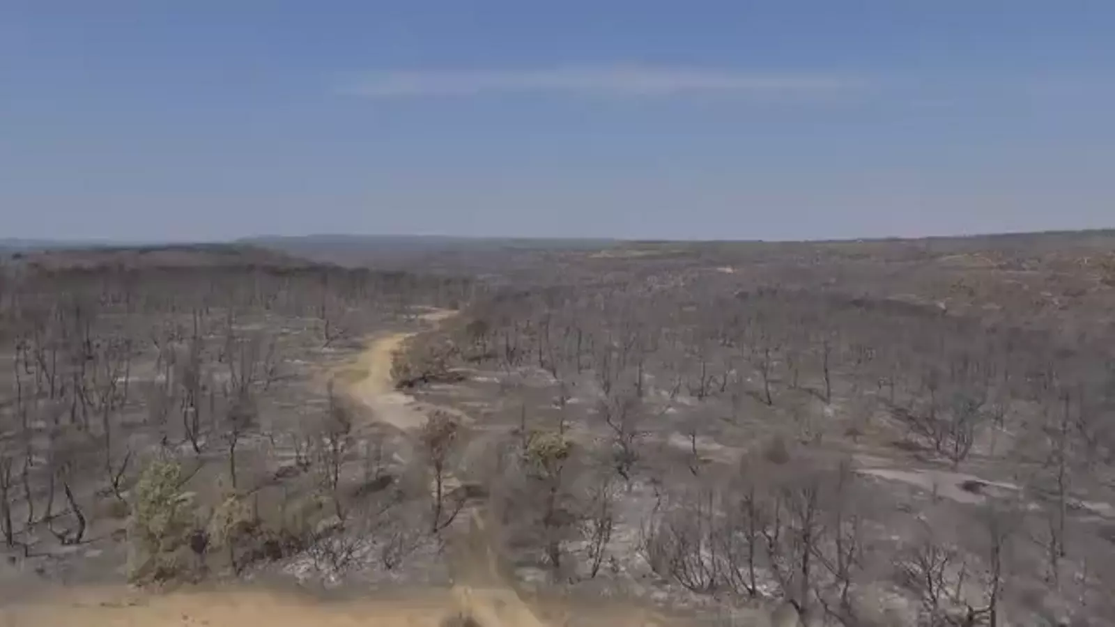 Imatges aèries de l'incendi de la Ribera d'Ebre