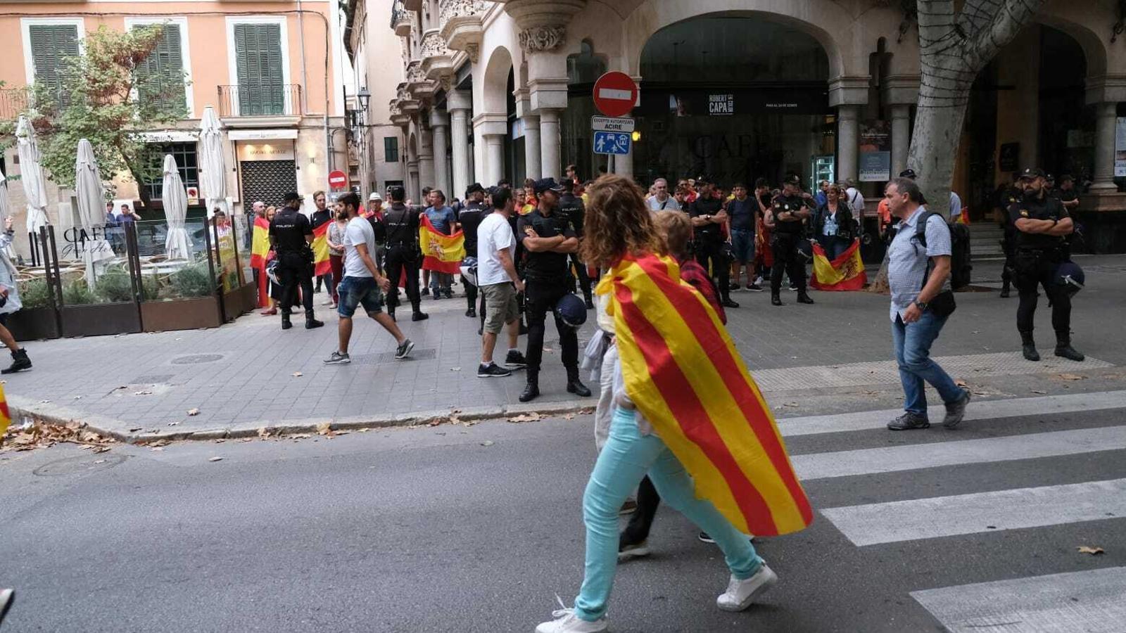 La manifestació a Palma contra la sentència del Procés i la repressió policial, en imatges