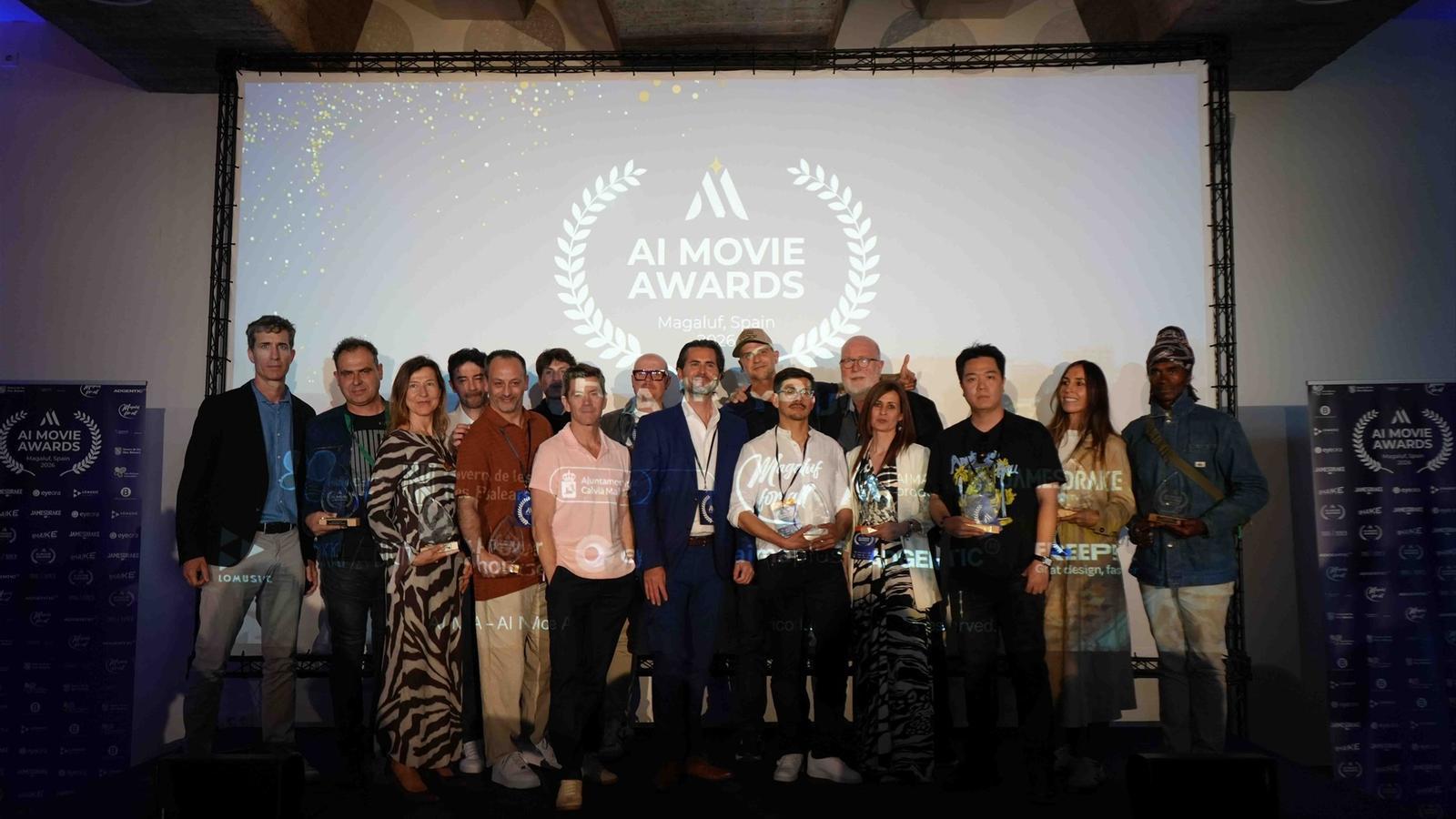 Personalitats al festival AI Movie Awards de Magaluf.