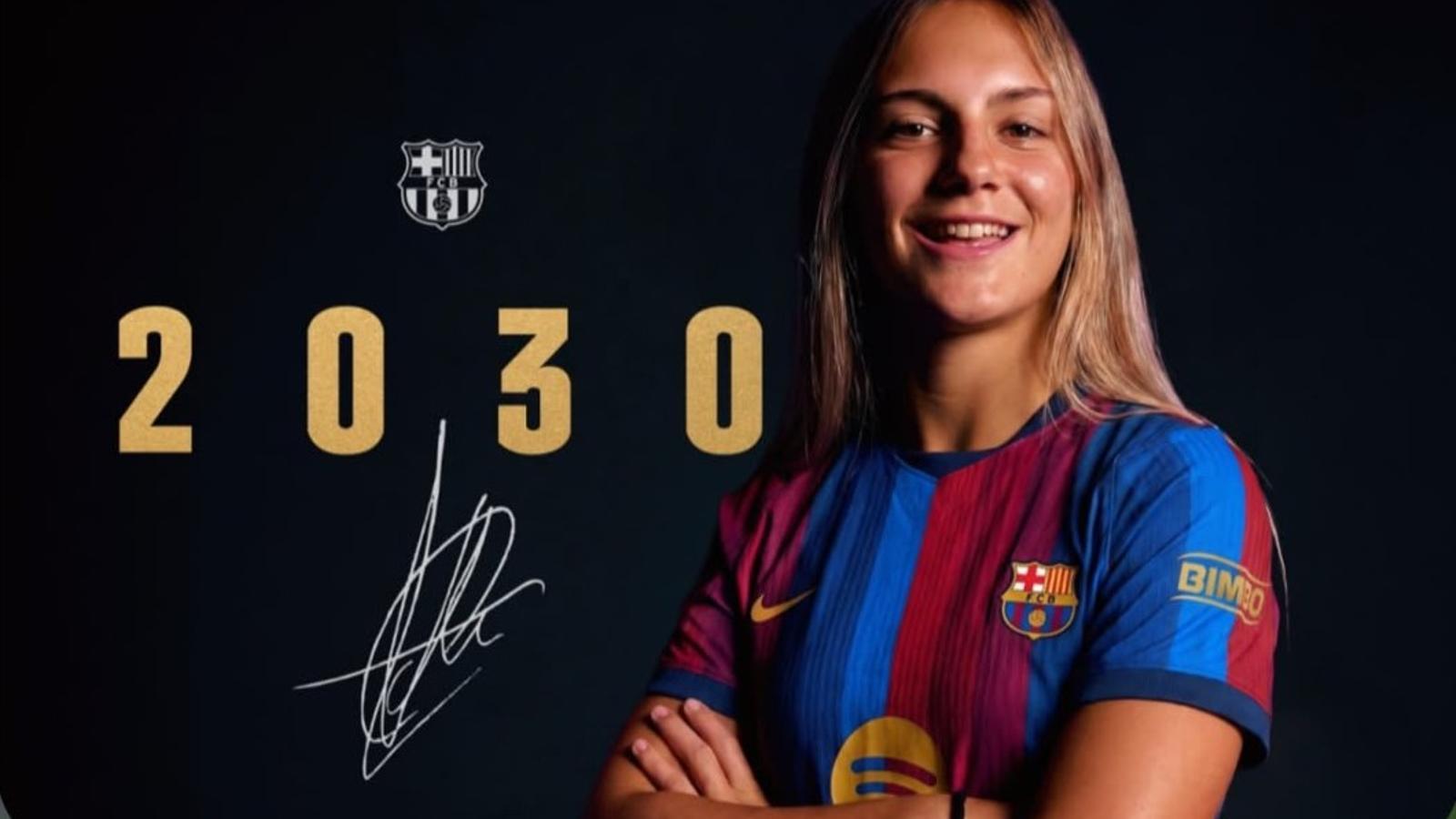 Carla Julià has renewed with Barça until 2030