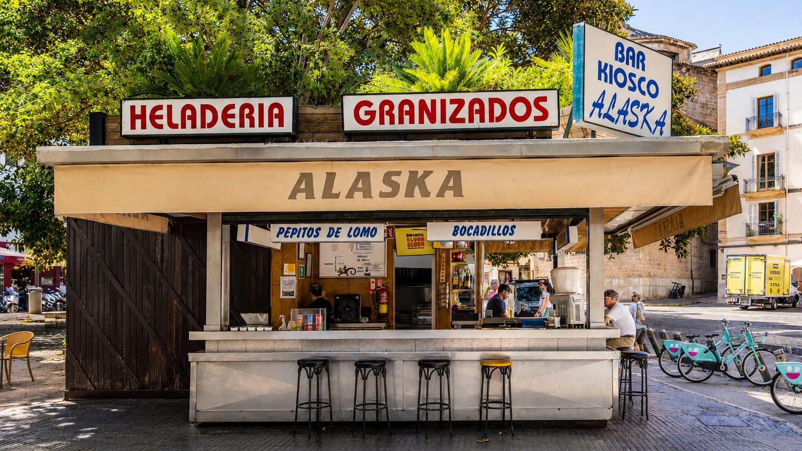 El quiosco Alaska.