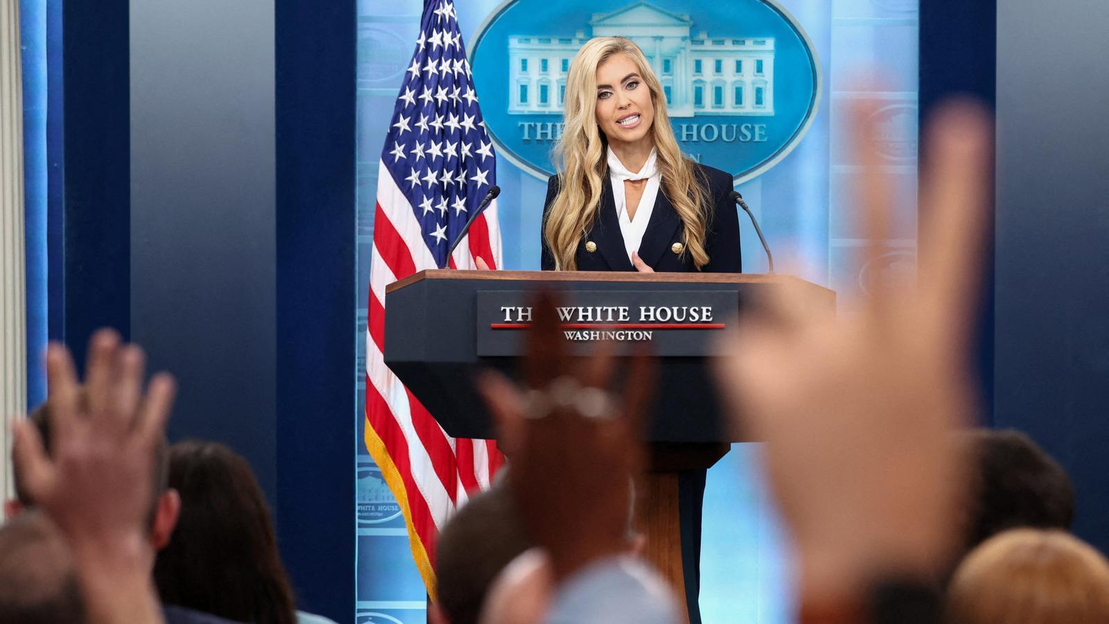 The new White House press secretary, Katie Zacharia, this Tuesday