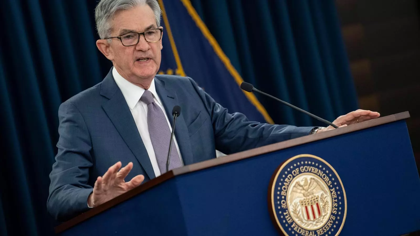 Jerome Powell, president de la Reserva Federal, en una imatge d'arxiu.
