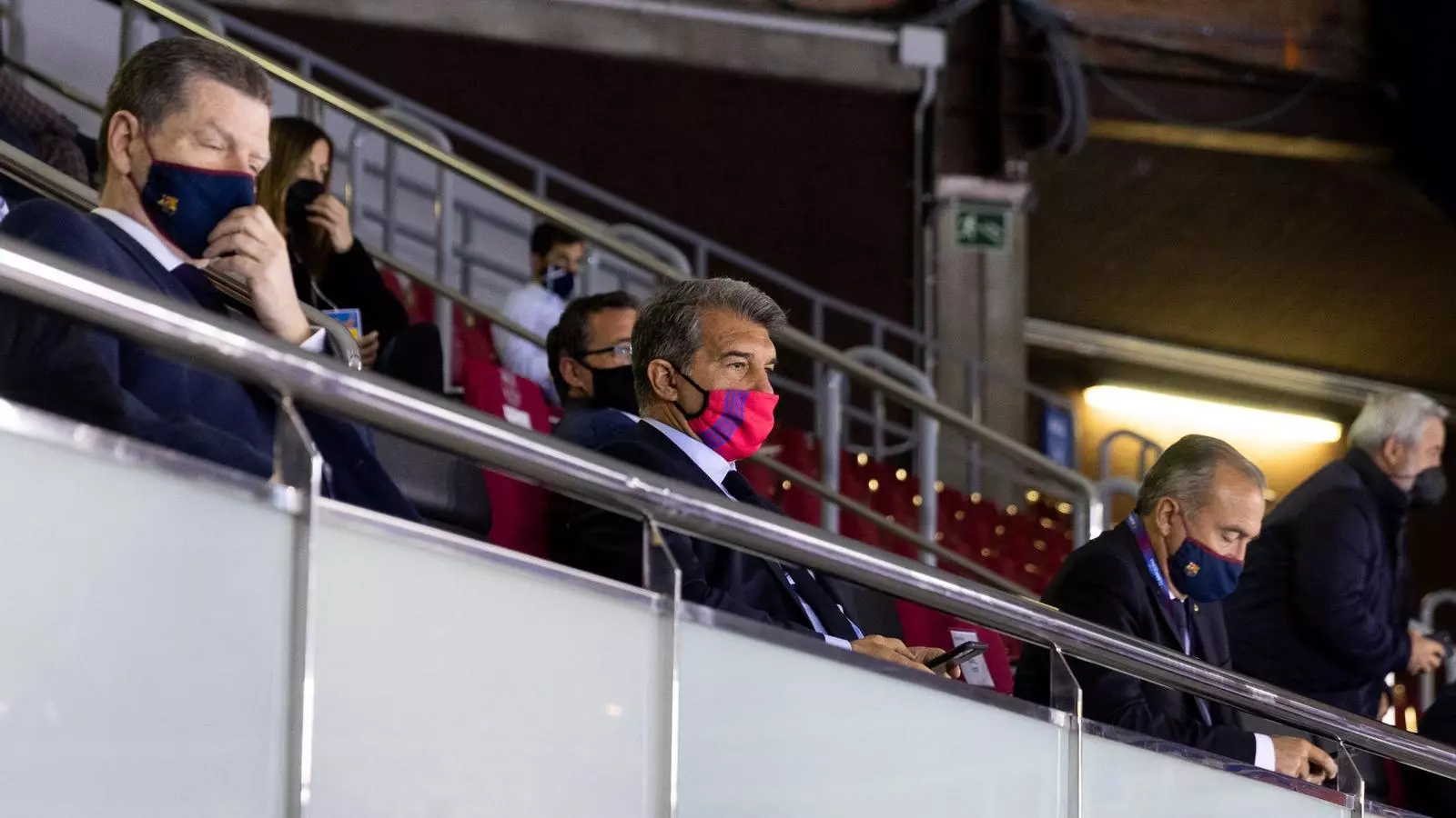 Laporta, present per veure el Barça d'handbol