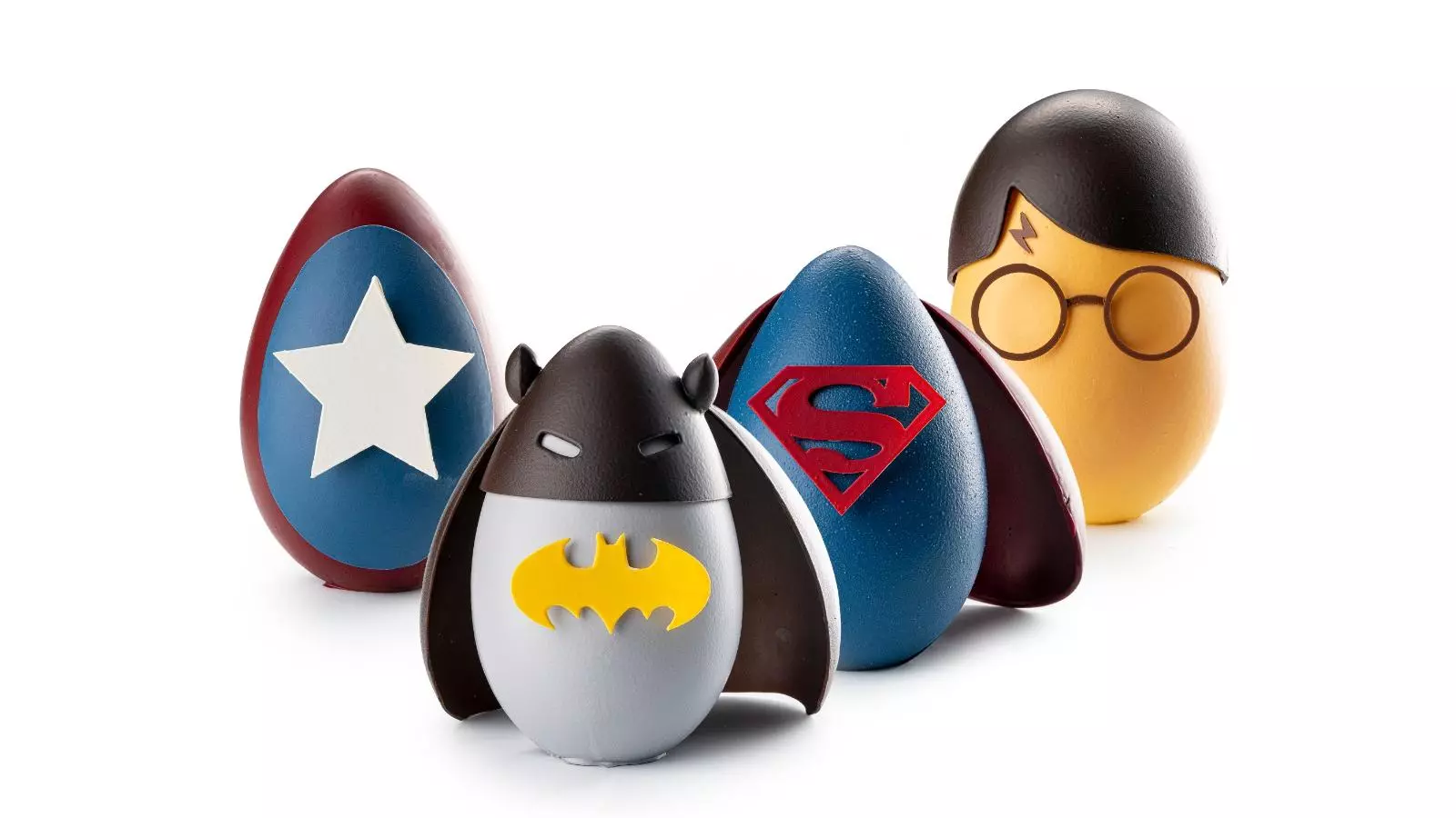 Alguns dels ous inspirats en personatges famosos i superherois