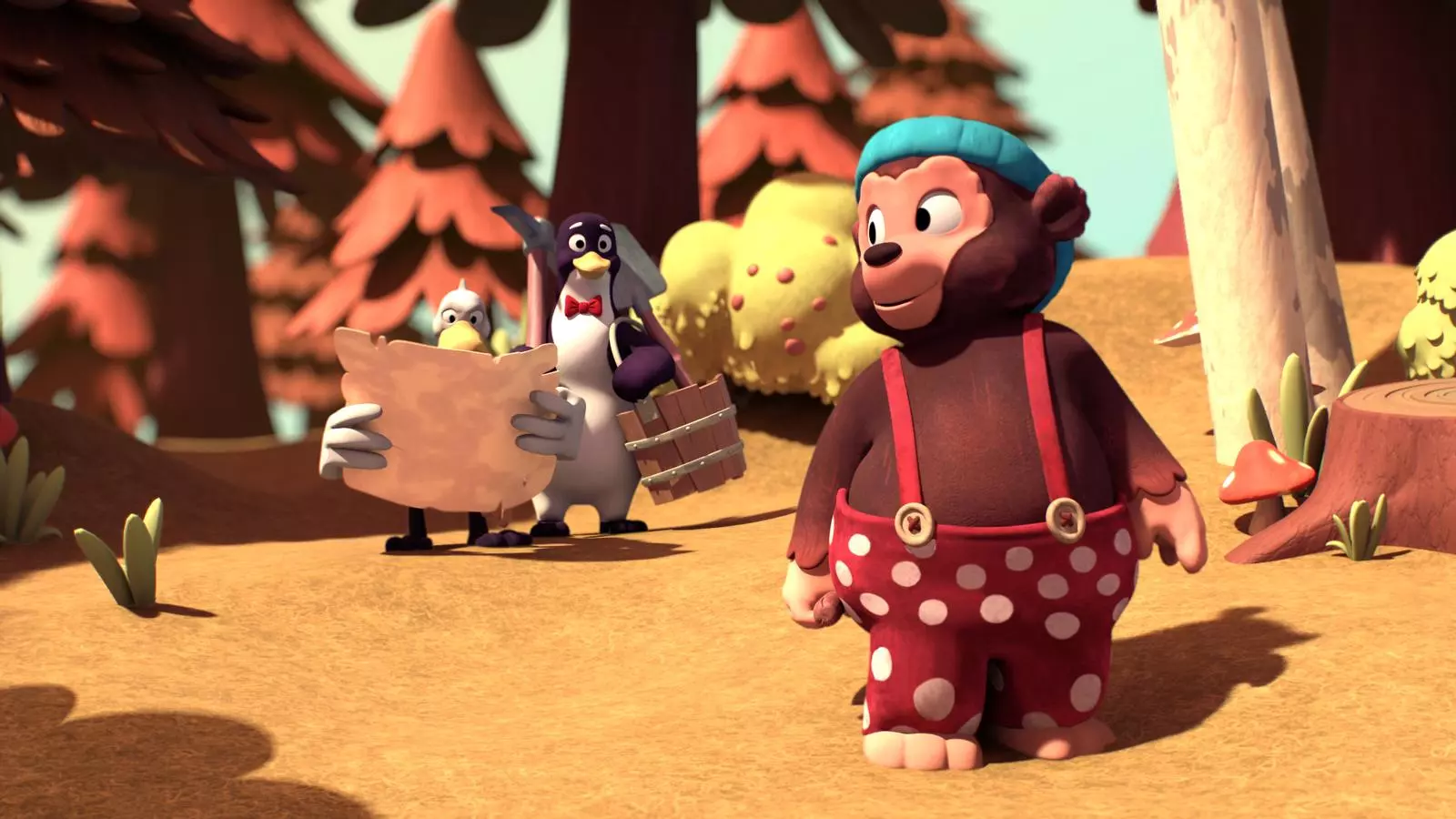 Un fotograma de 'Petzi a l’illa papissota', un dels films del programa d'Un dia de festa!