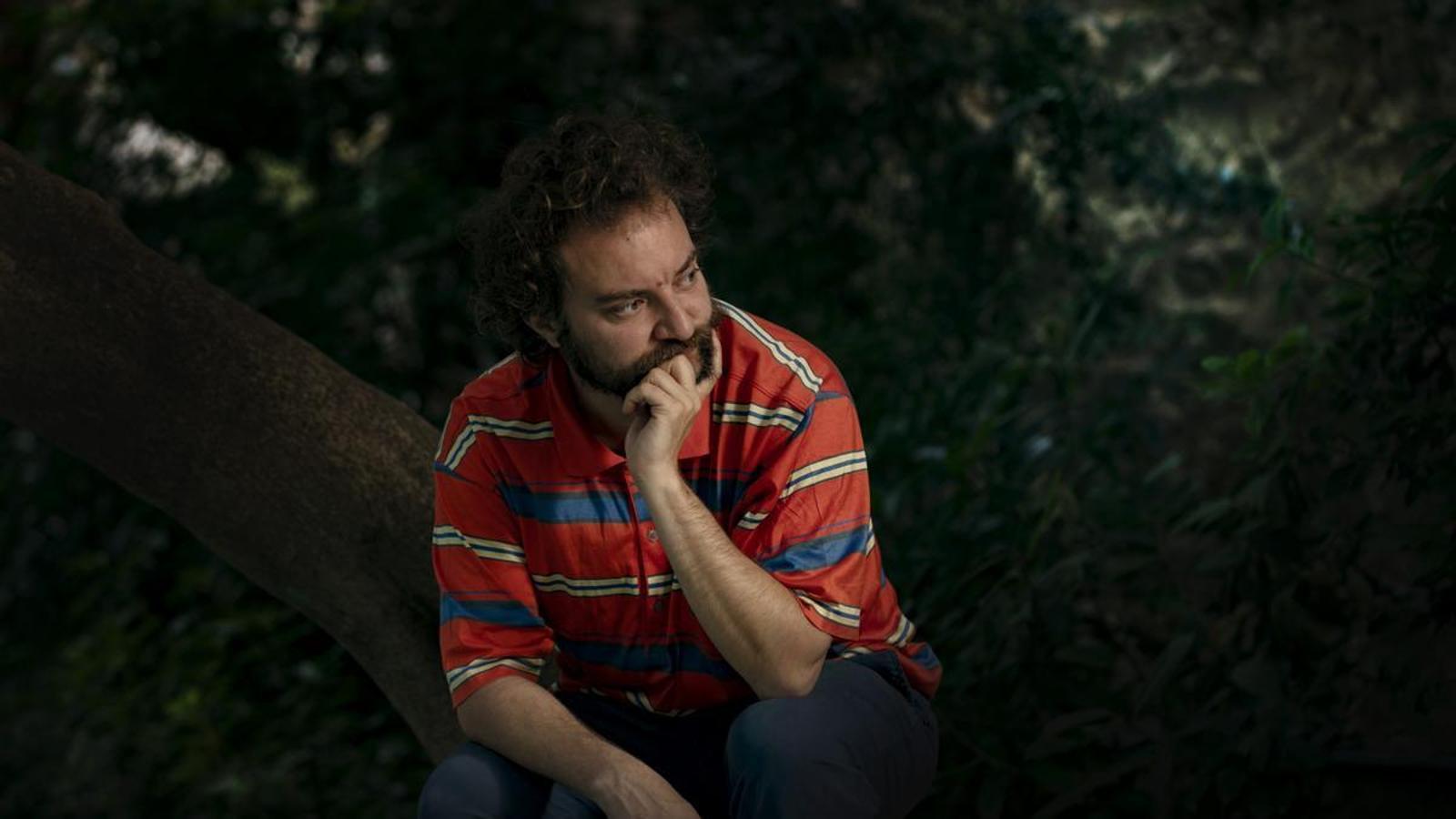 El actor Pol López en el hotel Mimosa de Barcelona.