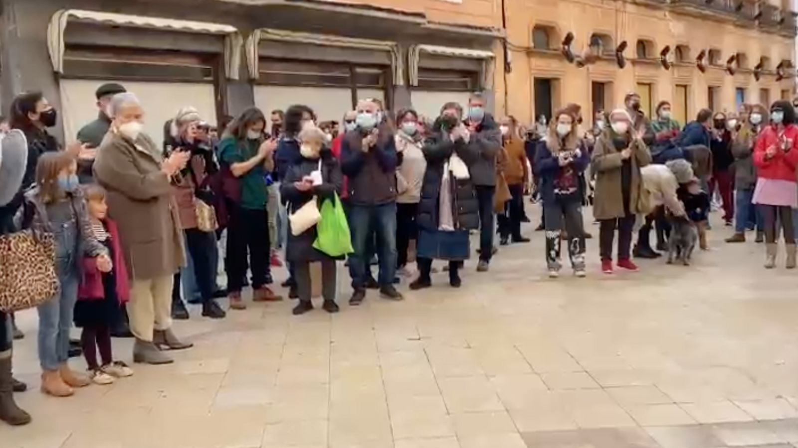 Manifestació a Ciutadella a favor de la participació de la dona a les festes de Sant Joan.