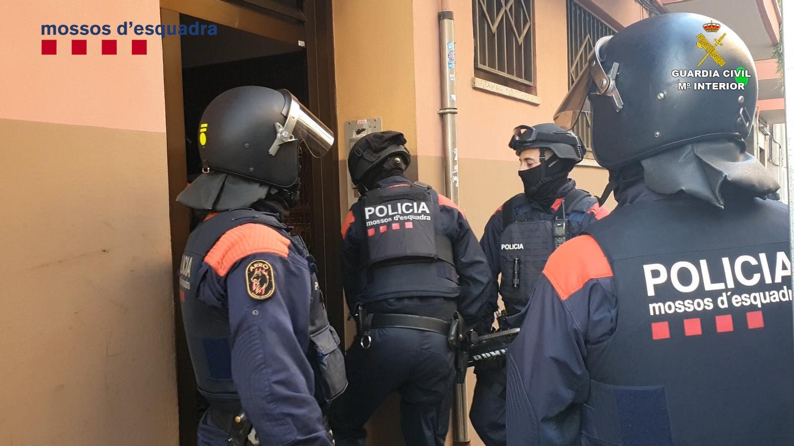 Una actuació dels Mossos en el marc d'aquesta investigació. / MOSSOS D'ESQUADRA