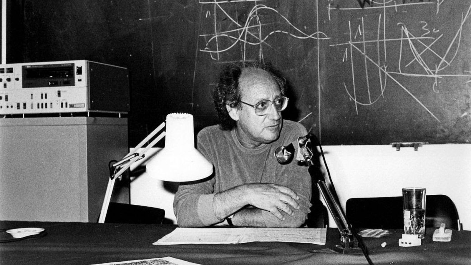 The designer Joan Costa in an archive image