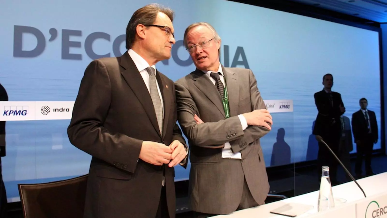 El president Mas amb Josep Piqué, en la inauguració de les Jornades del Cercle d'Economia a Sitges / ACN