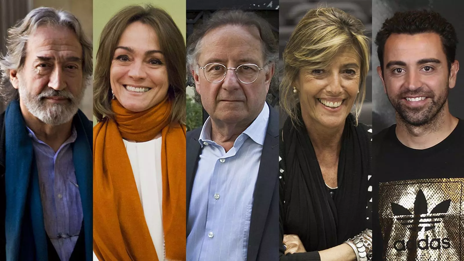 Jordi Savall, Sol Daurella, JOsep Ramoneda, Anna Veiga i Xavi Hernández