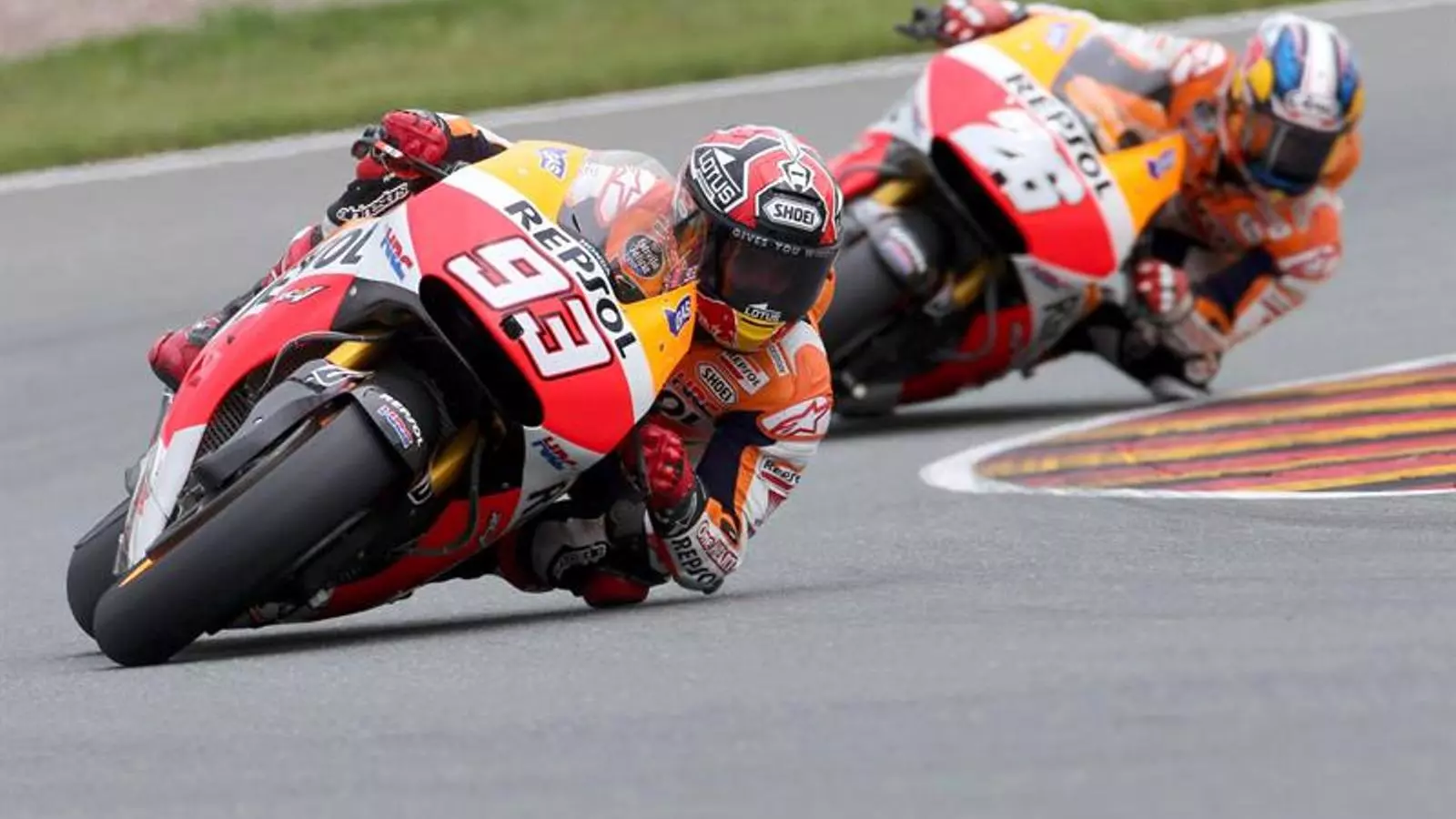 Marc Márquez, per davant de Pedrosa
