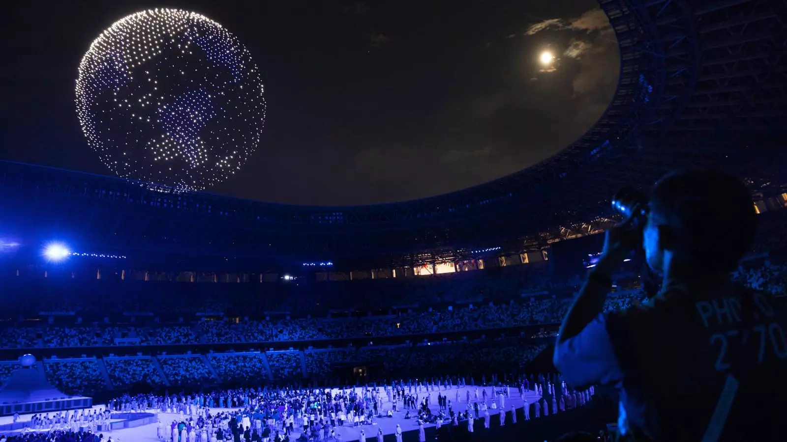 Un momento de la ceremonia de inauguración de los Juegos Olímpicos