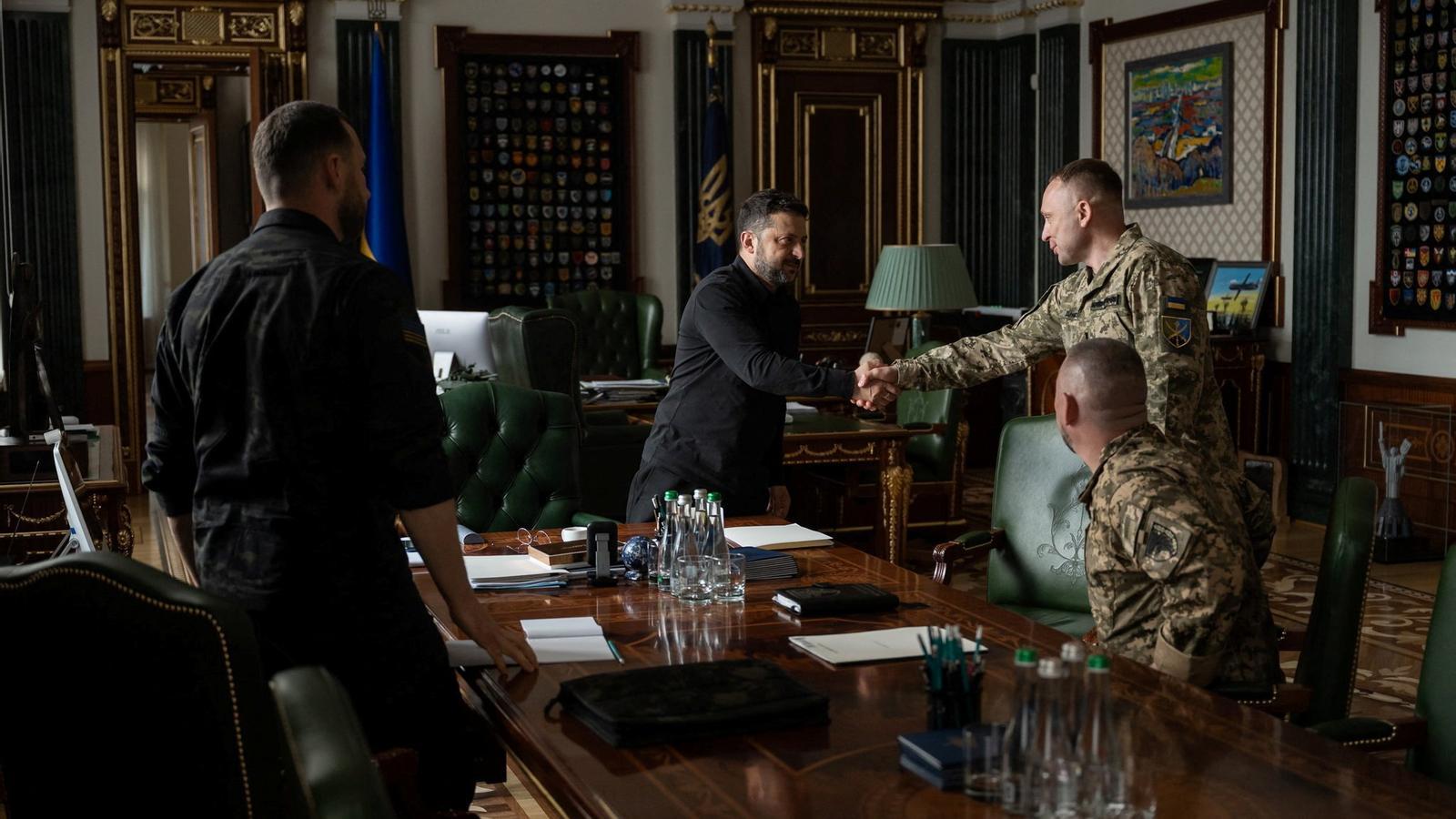 Volodymyr Zelensky and Mykhailo Drapati, on July 20.