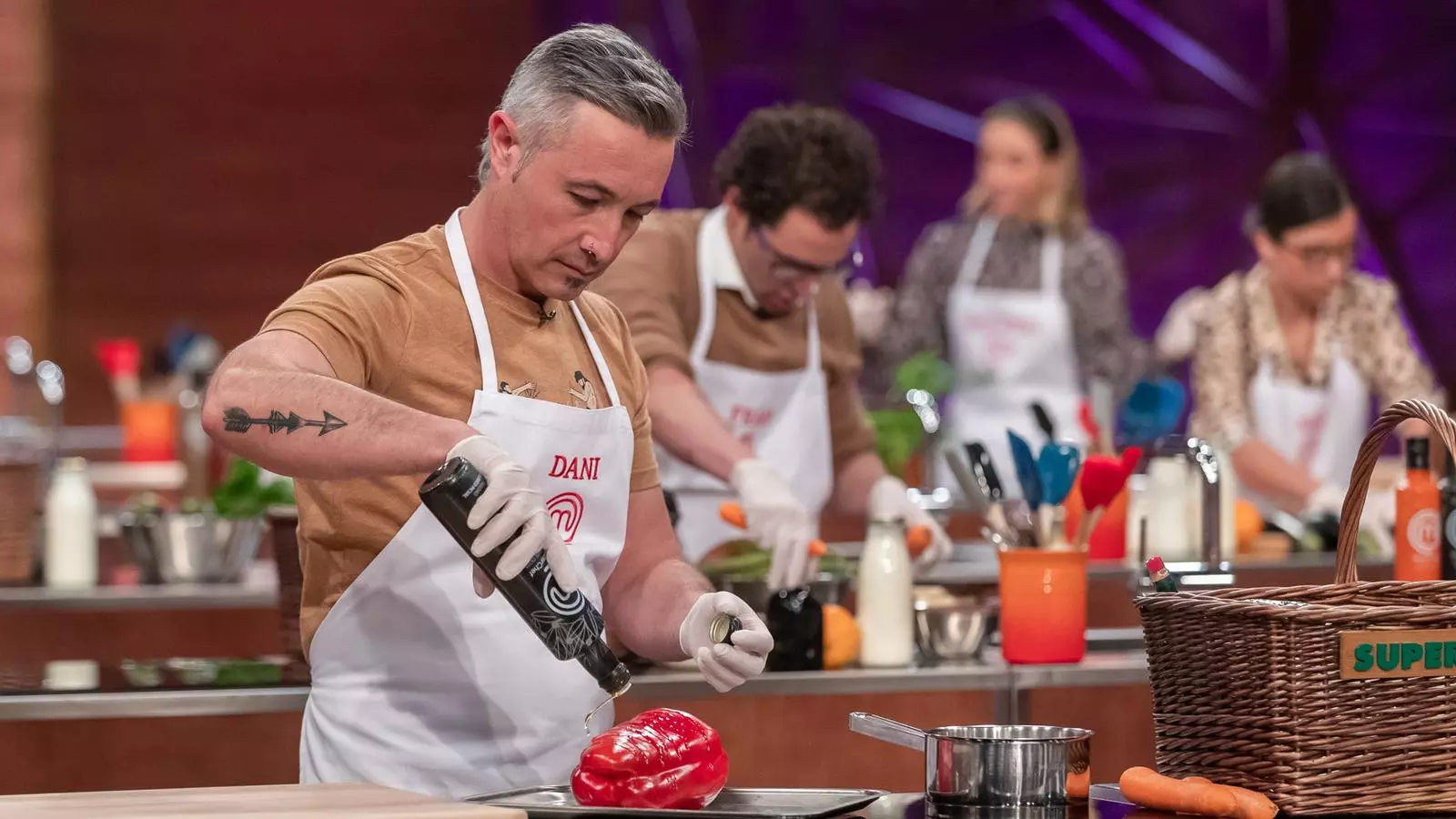 Alguns de los concursantes de la edición actual de 'Masterchef'