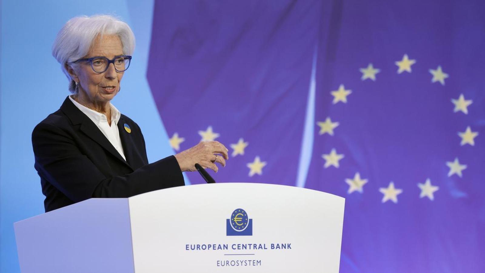 Christine Lagarde last March