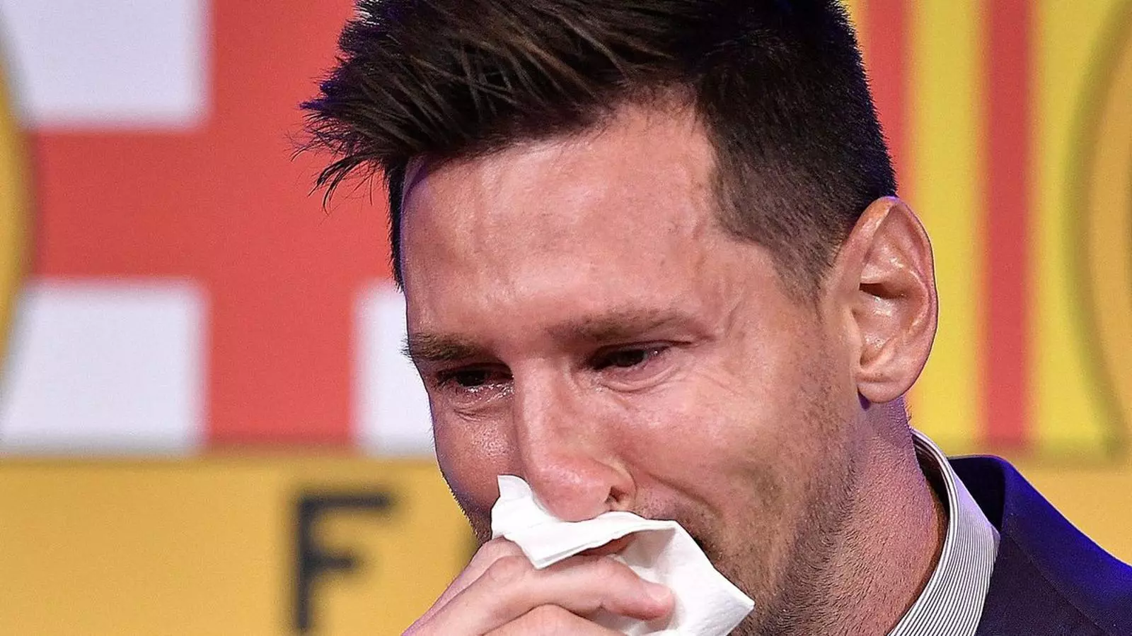 Messi llorando