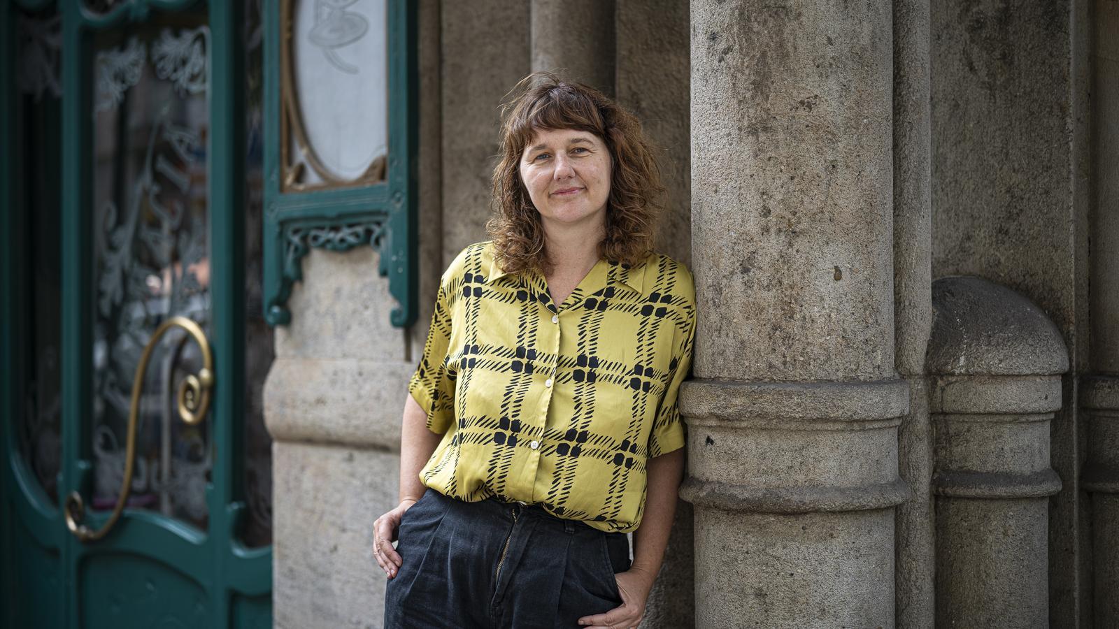 Clare Pollard, during her last visit to Barcelona, on the occasion of her participation in The Week of the Book in Catalan