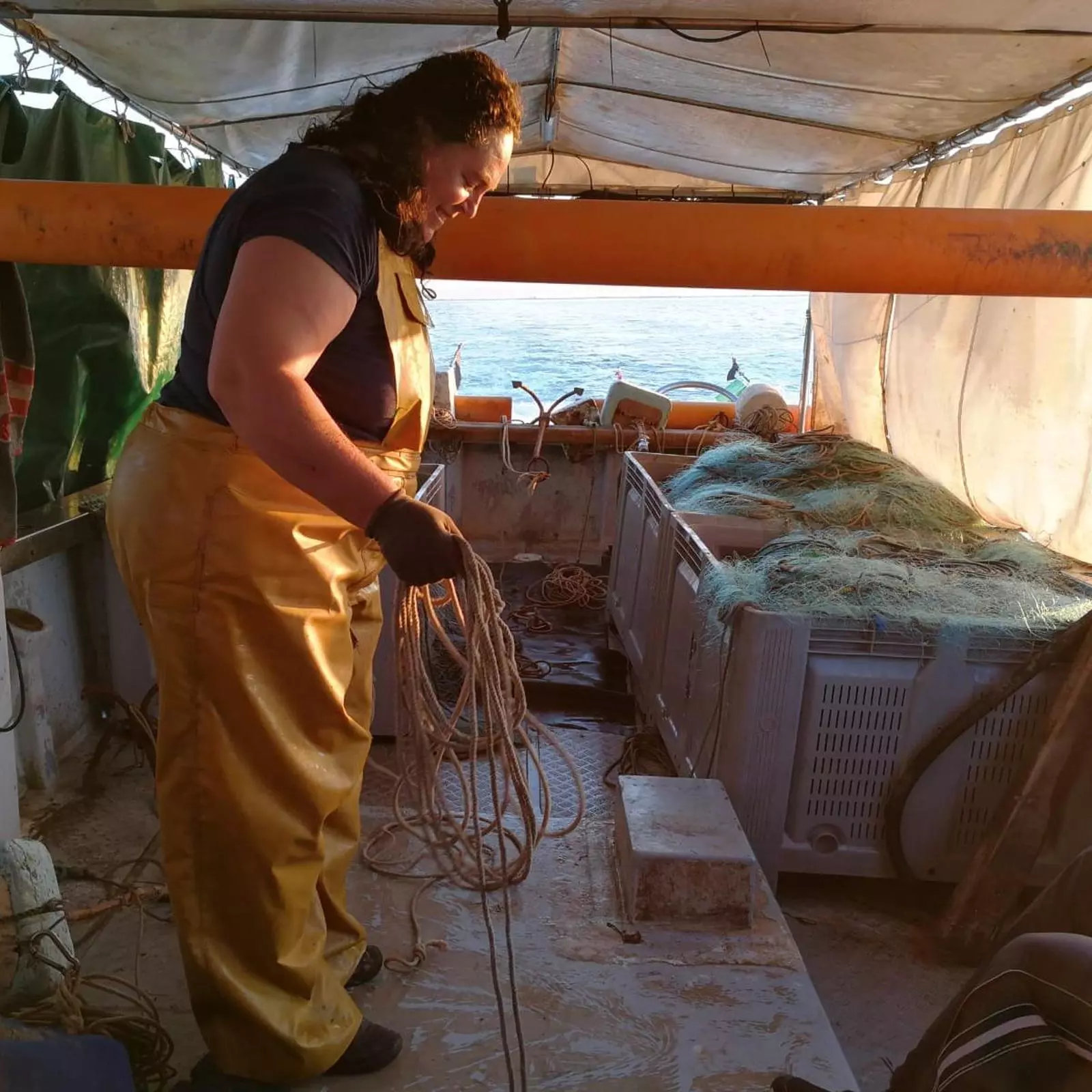 Maribel Cera, pescadora