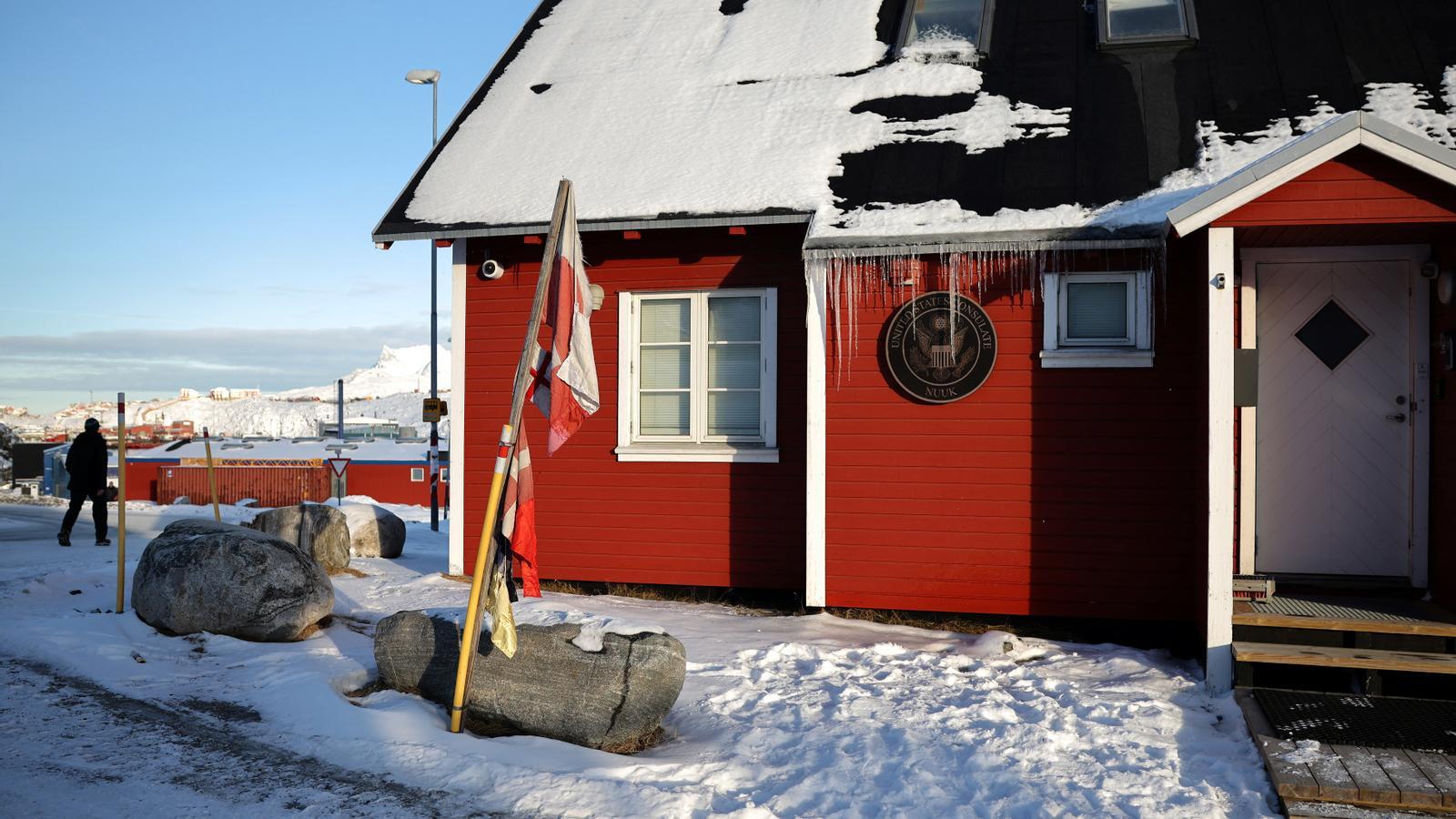 El consulado de los Estados Unidos en Nuuk, la capital de Groenlandia.